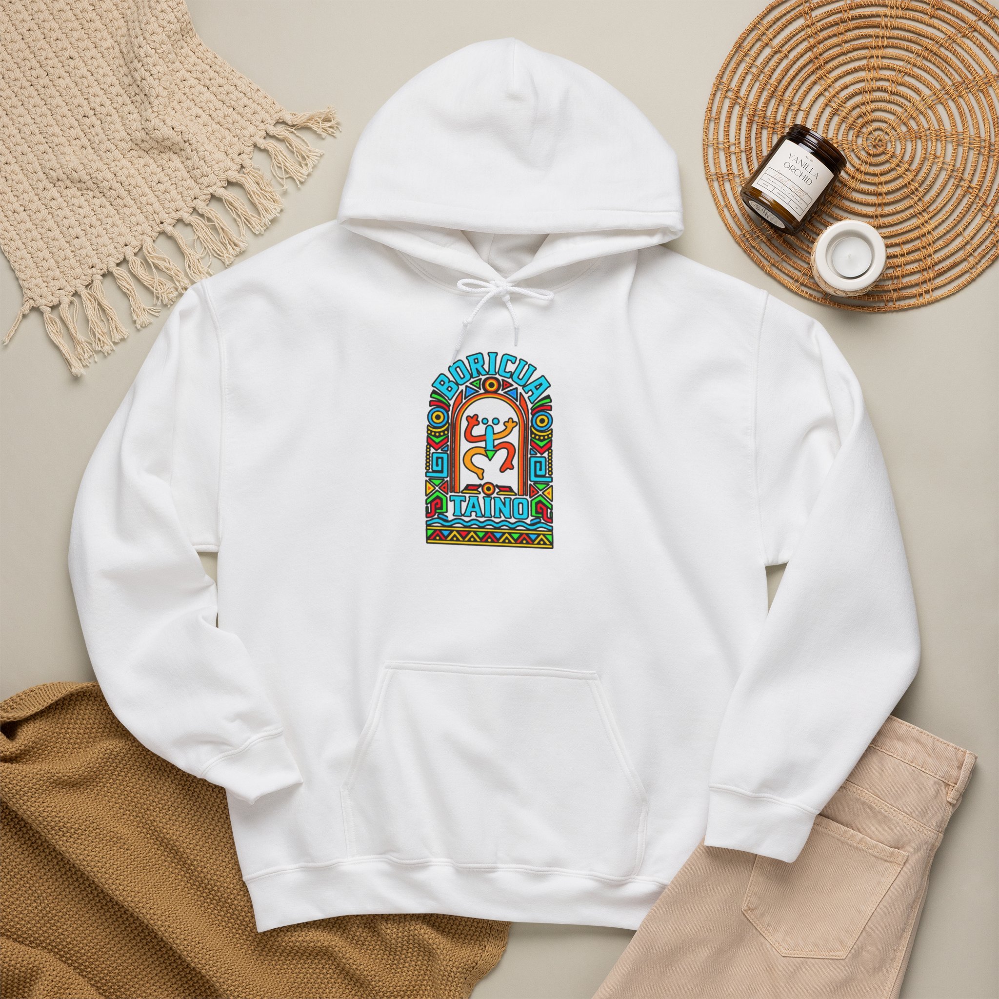 Boricua Taíno Hoodie – Colorful Puerto Rican Heritage Design - Image 3