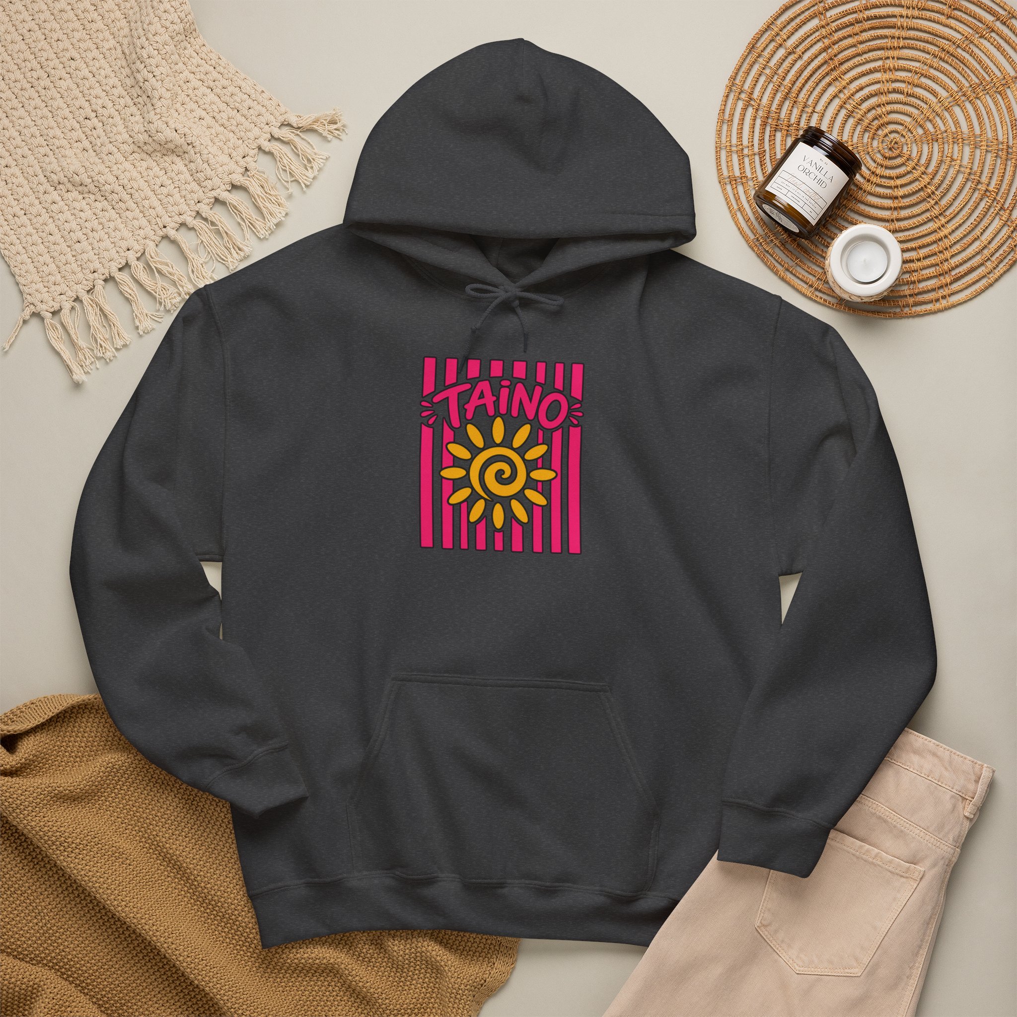 Taíno Sun Hoodie – Puerto Rican Heritage Graphic Sweatshirt - Image 24