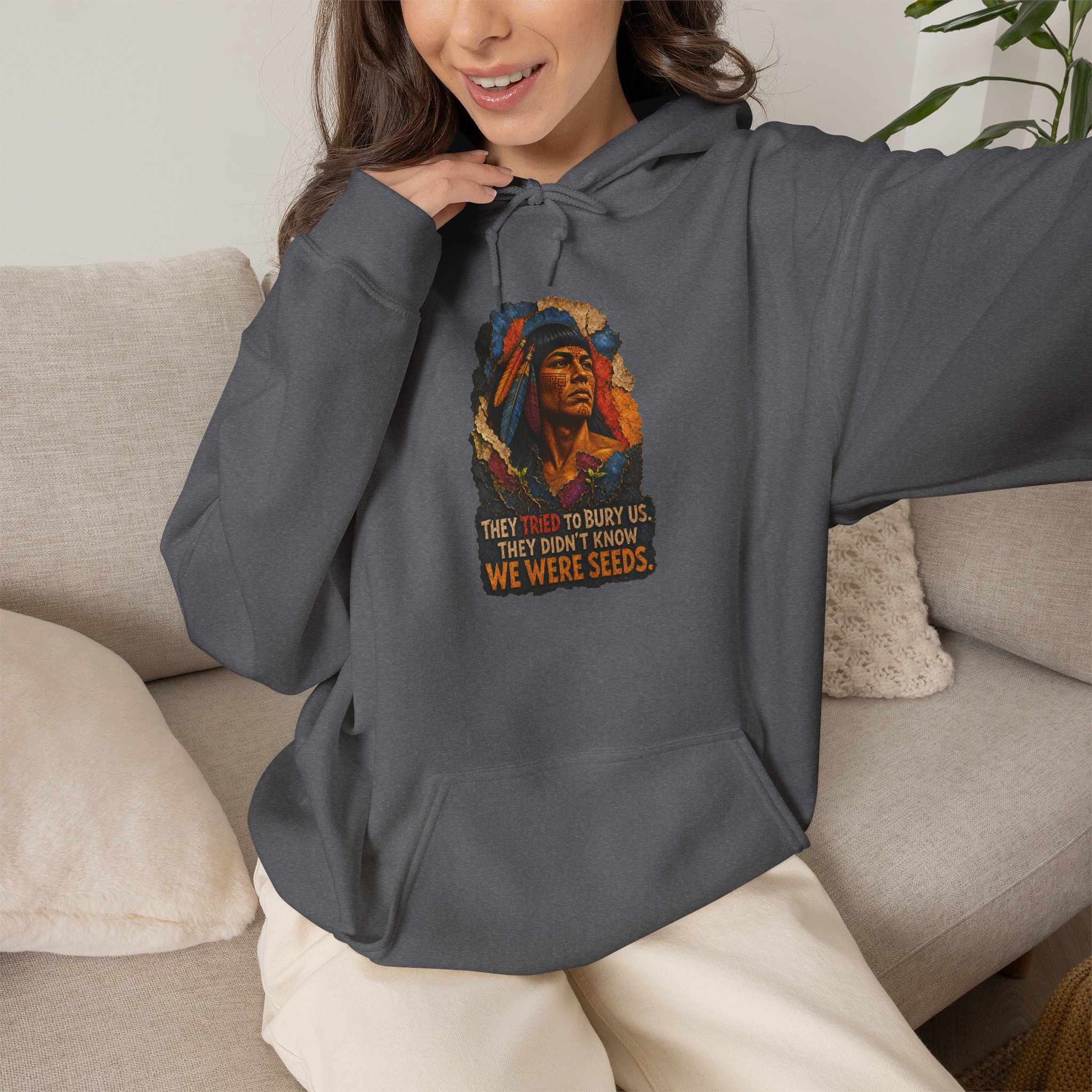 We Were Seeds Taíno Hoodie – Borikén Heritage Design - Image 23