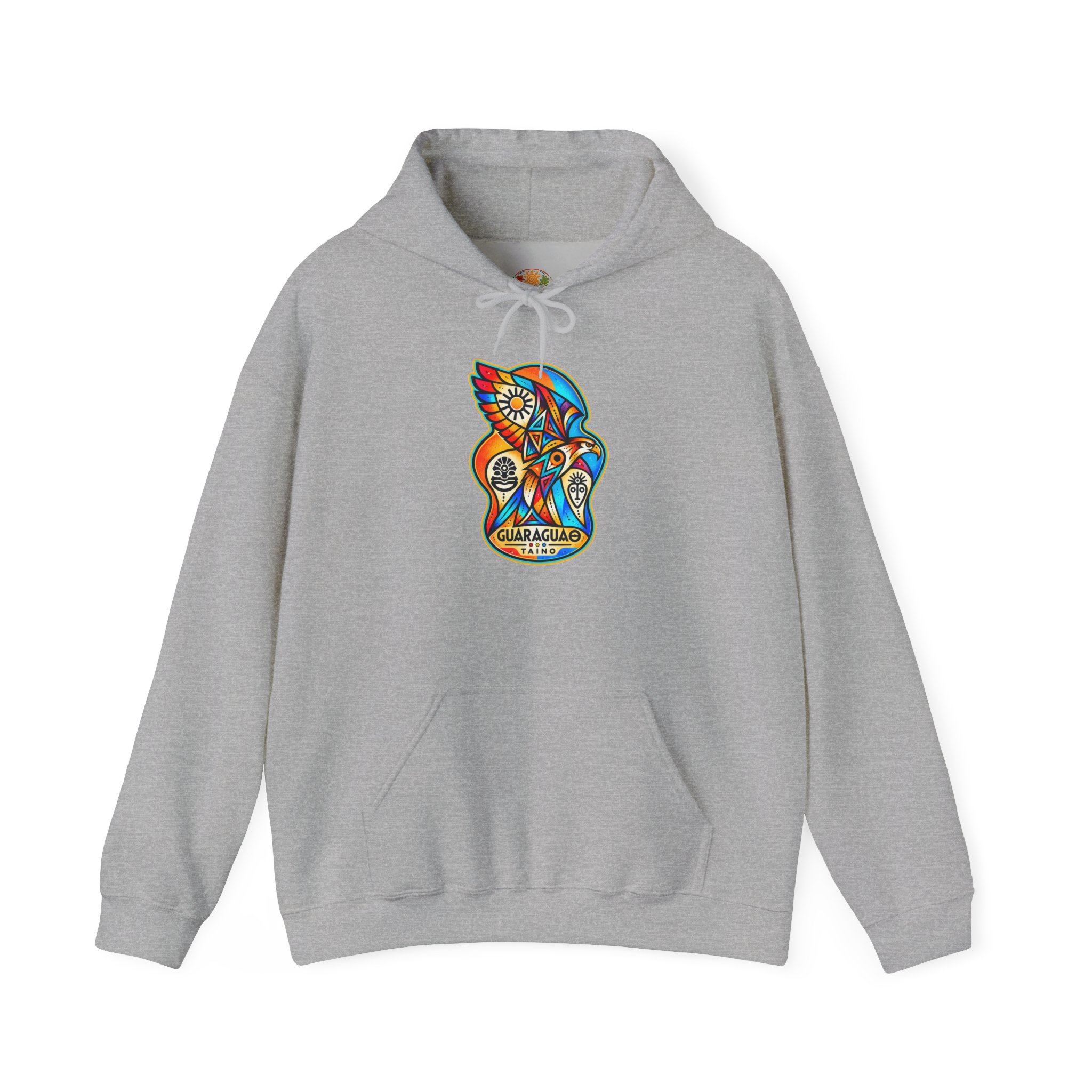 Guaraguao Taíno Hoodie – Puerto Rican Heritage Hawk Sweatshirt - Image 18