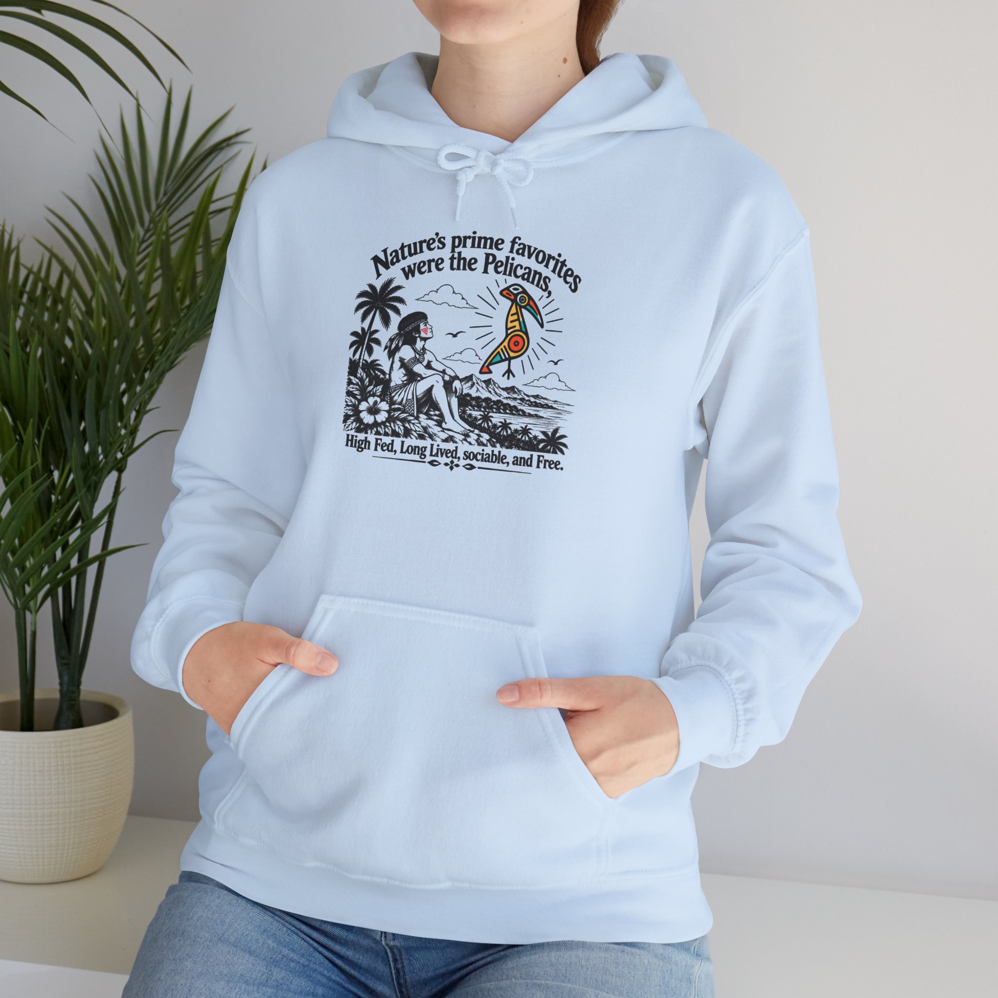 Taíno Pelican Hoodie — Spanish Puerto Rican Heritage Design - Image 22