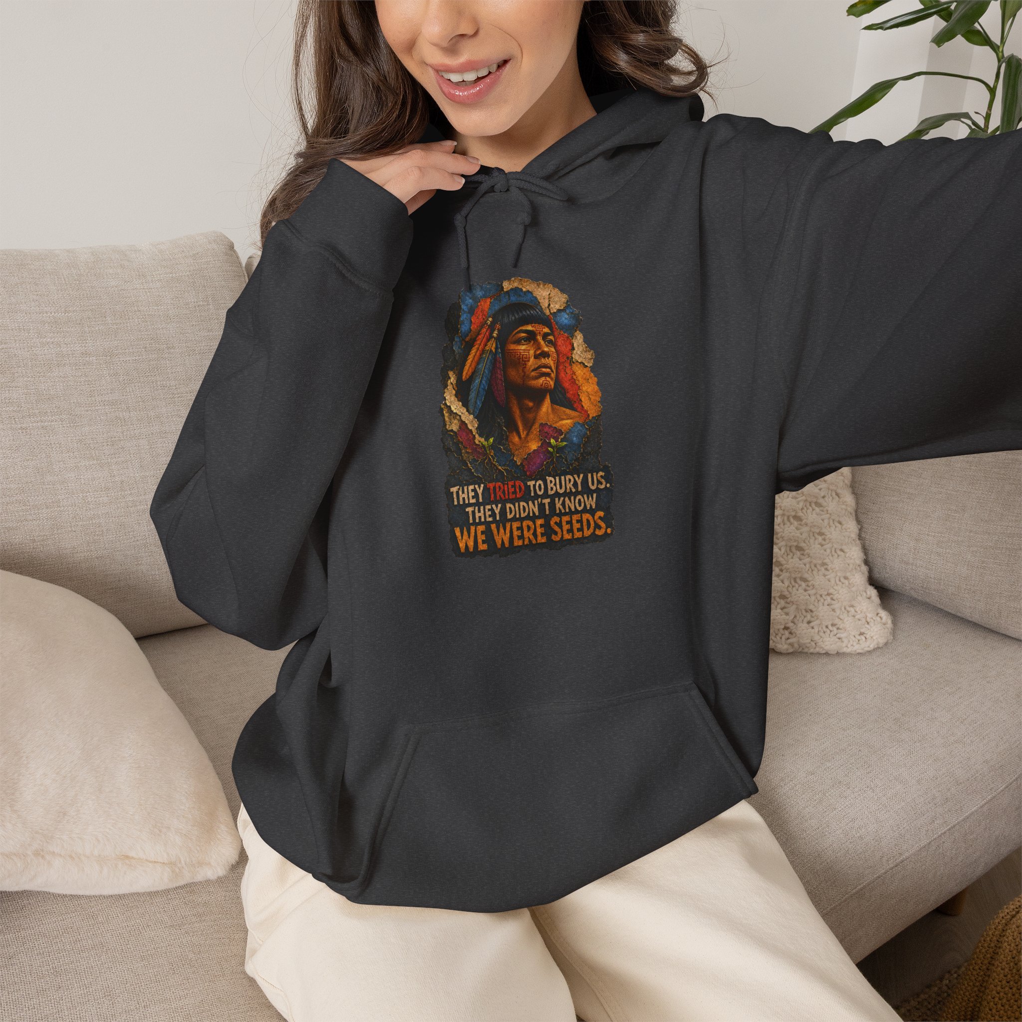 We Were Seeds Taíno Hoodie – Borikén Heritage Design - Image 30