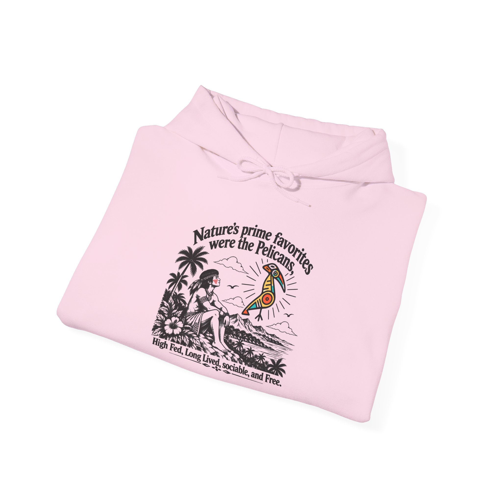 Taíno Pelican Hoodie — Spanish Puerto Rican Heritage Design - Image 35