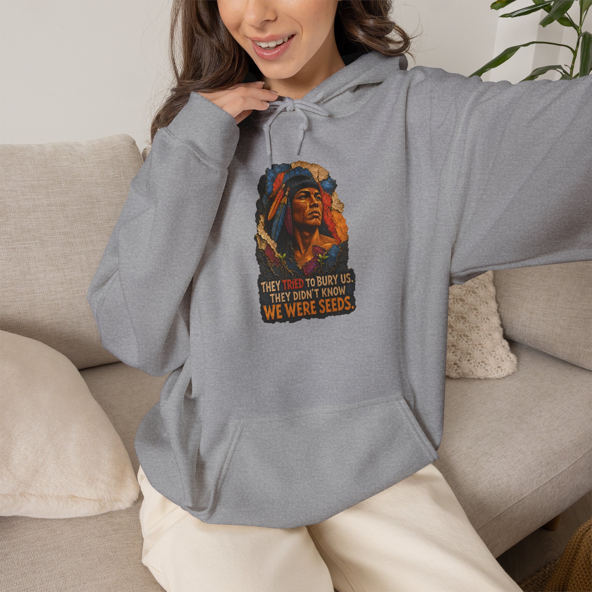 We Were Seeds Taíno Hoodie – Borikén Heritage Design - Image 16