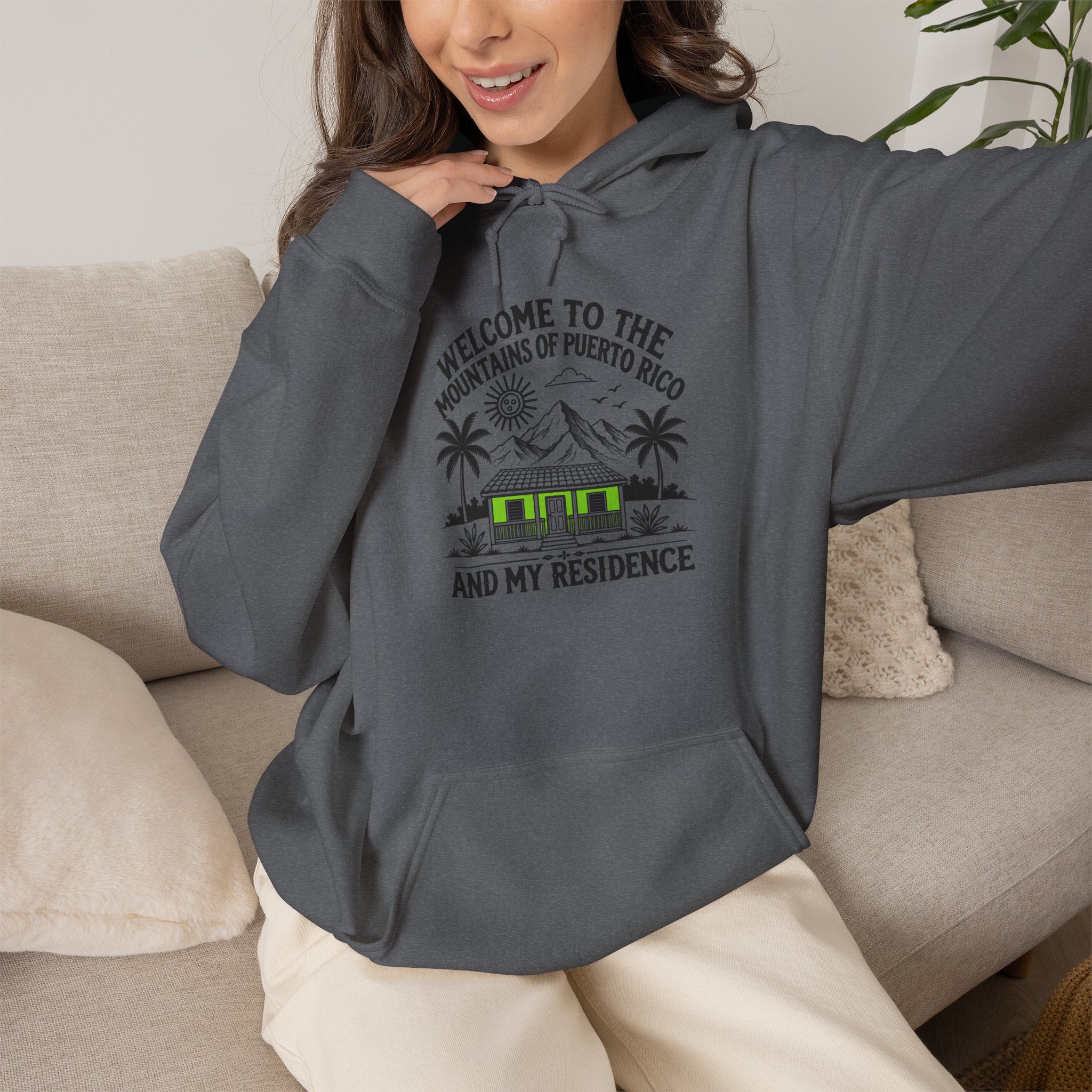 Puerto Rico Mountains Hoodie — Welcome Home Heritage Design - Image 16