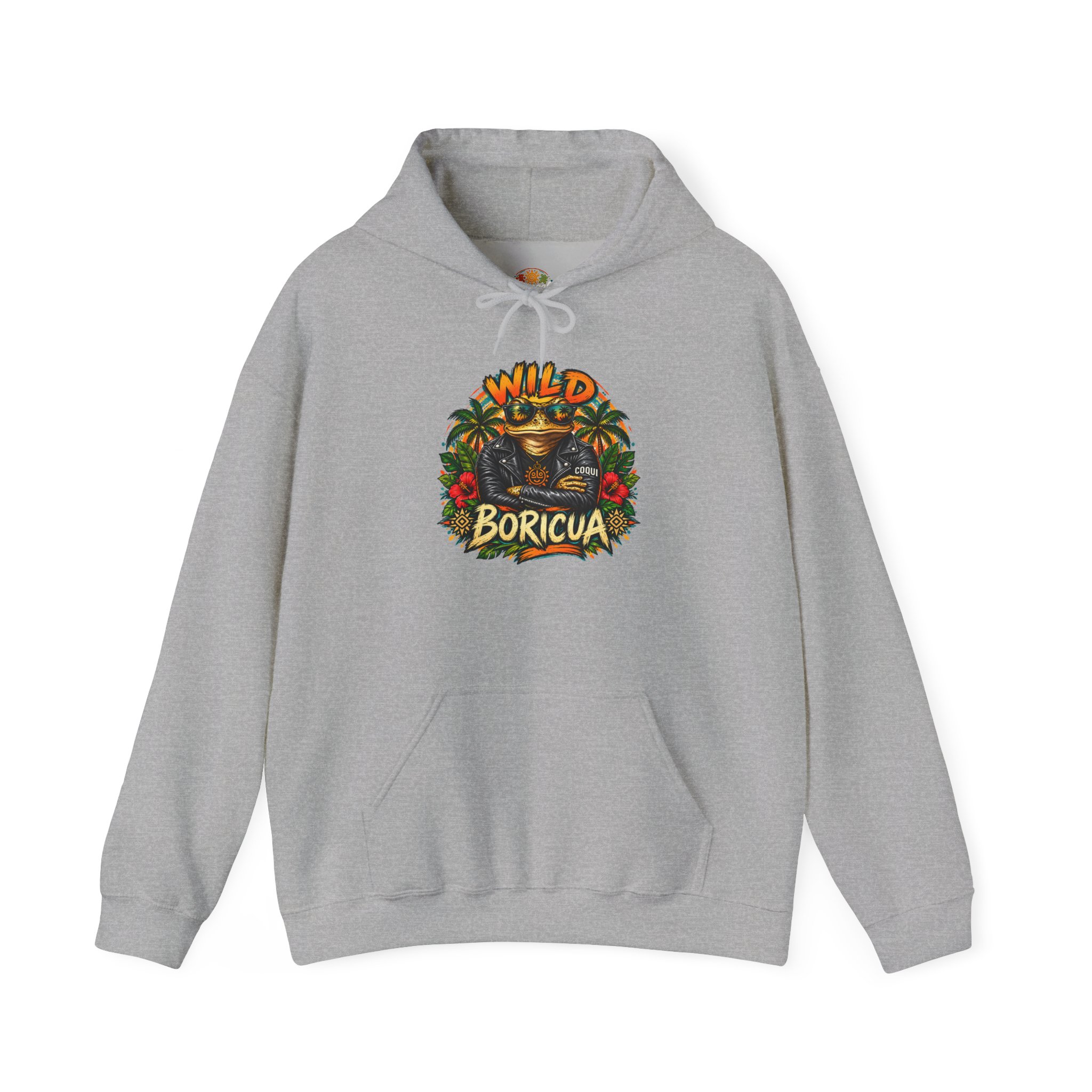 Wild Boricua Coquí Hoodie – Puerto Rican Tropical Frog Design - Image 18