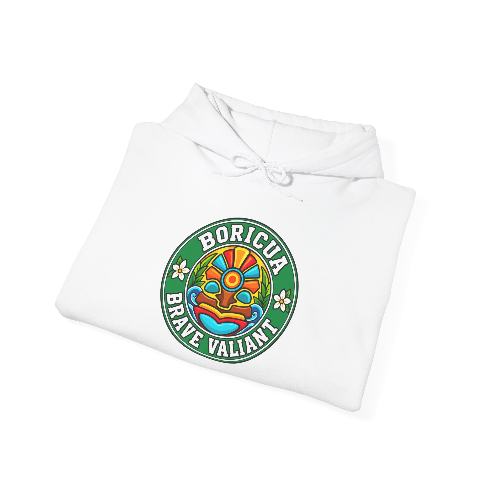 Boricua Brave Valiant Hoodie – Colorful Taíno Heritage Design - Image 6