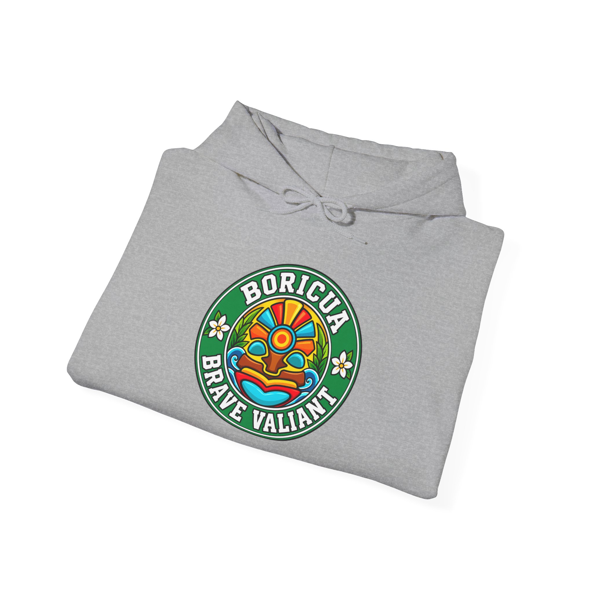 Boricua Brave Valiant Hoodie – Colorful Taíno Heritage Design - Image 18