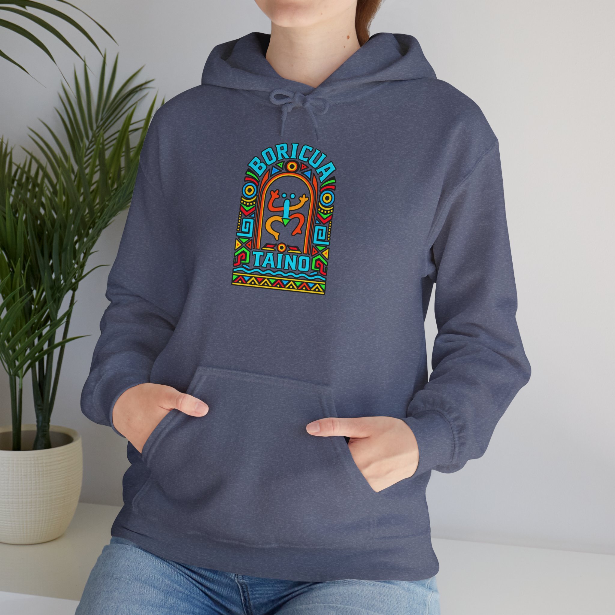 Boricua Taíno Hoodie – Colorful Puerto Rican Heritage Design - Image 36