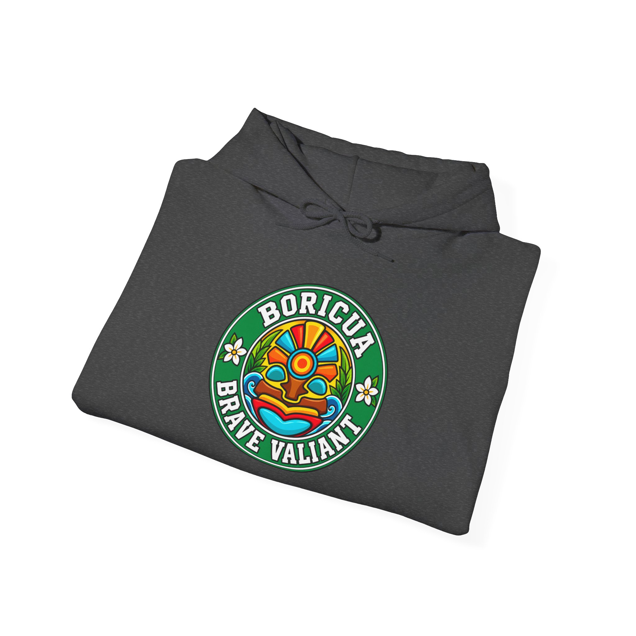 Boricua Brave Valiant Hoodie – Colorful Taíno Heritage Design - Image 30