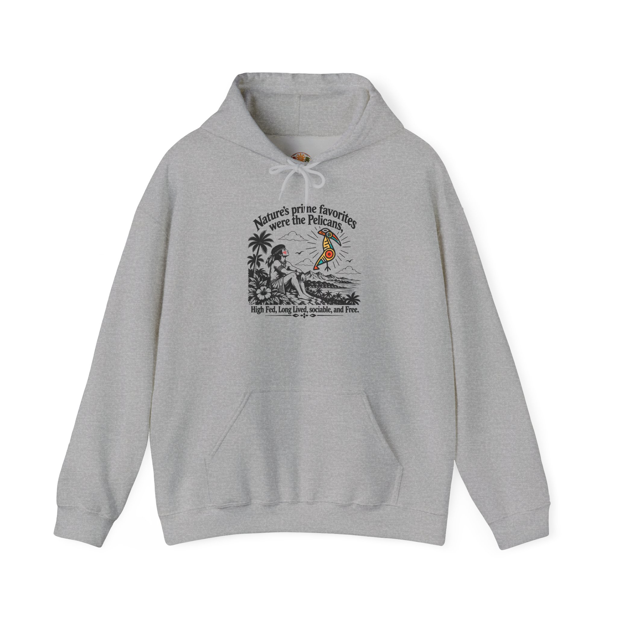 Taíno Pelican Hoodie — Spanish Puerto Rican Heritage Design - Image 18