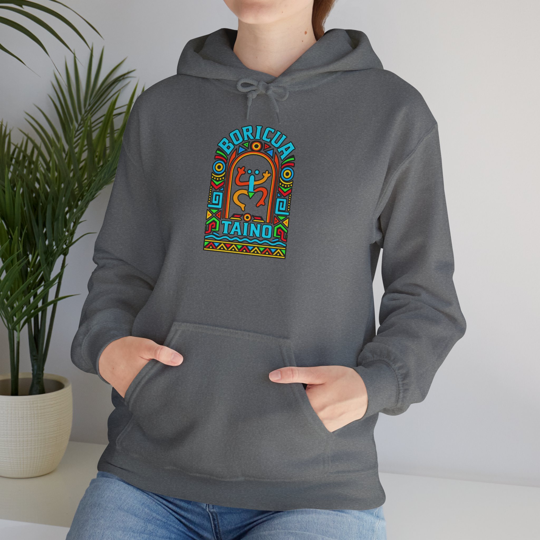 Boricua Taíno Hoodie – Colorful Puerto Rican Heritage Design - Image 22