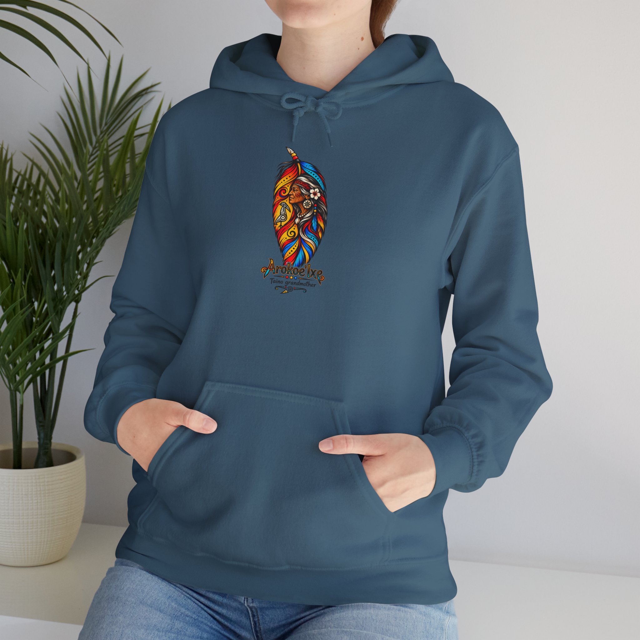 Arokoe’Ixe Taíno Grandmother Hoodie — Taíno Heritage Art Pullover - Image 40