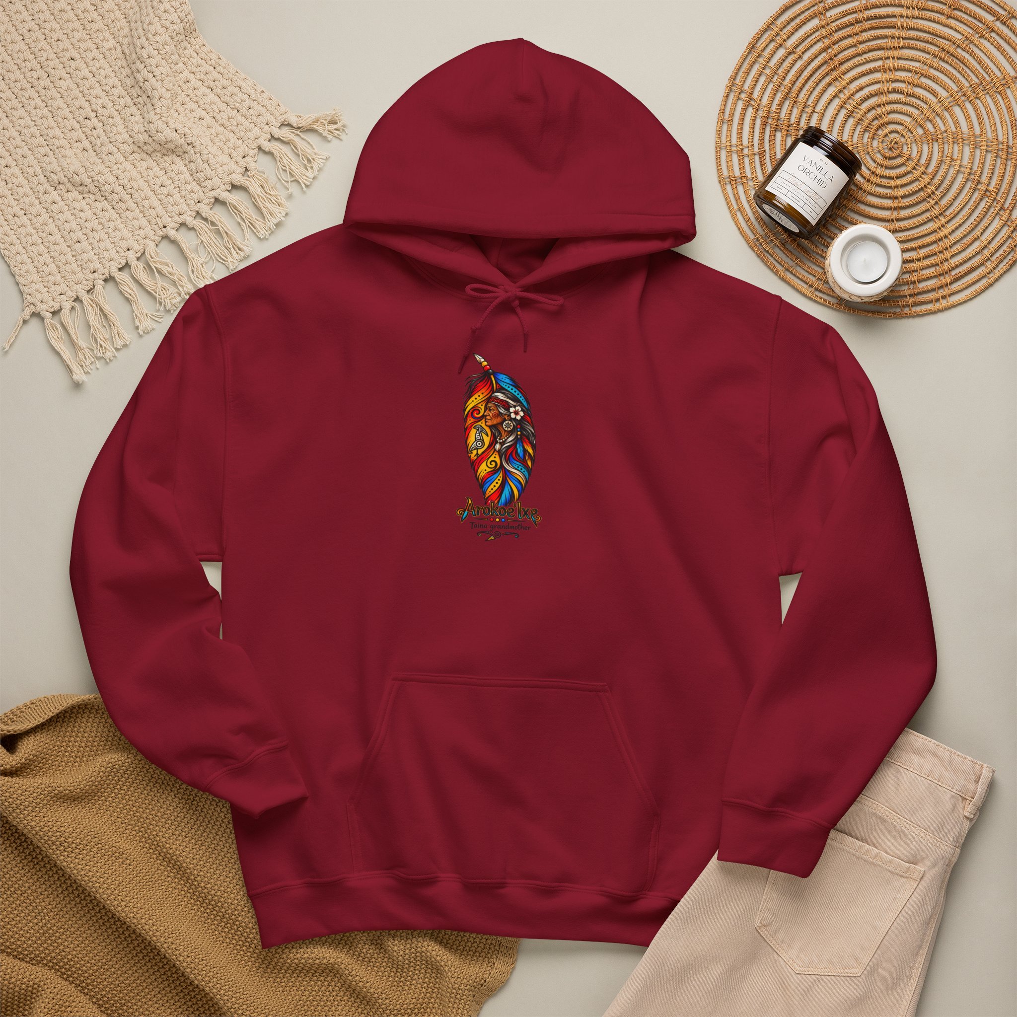 Arokoe’Ixe Taíno Grandmother Hoodie — Taíno Heritage Art Pullover - Image 56