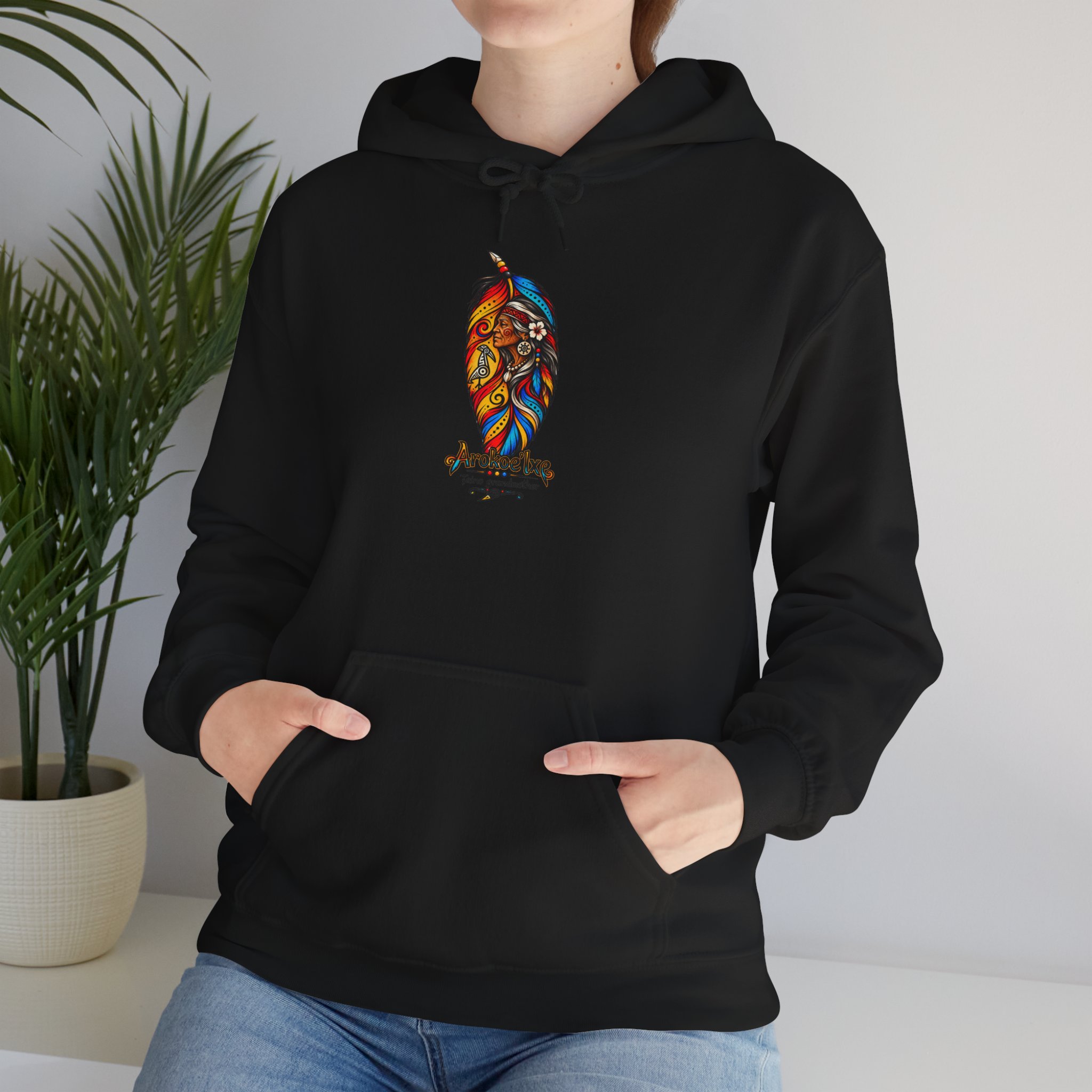 Arokoe’Ixe Taíno Grandmother Hoodie — Taíno Heritage Art Pullover - Image 12