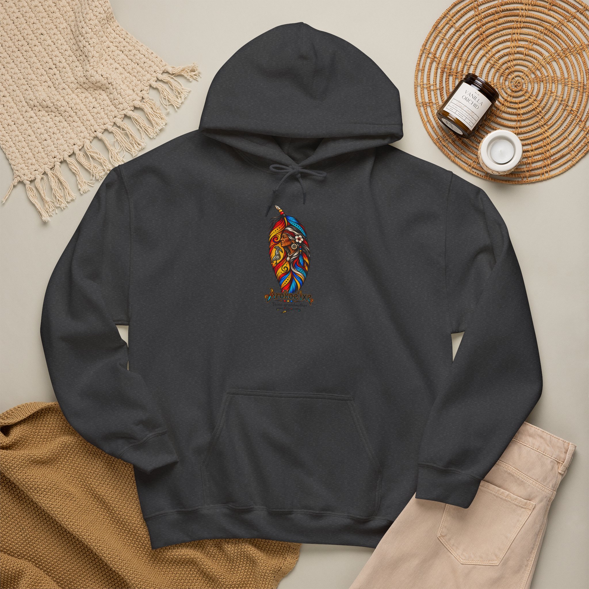 Arokoe’Ixe Taíno Grandmother Hoodie — Taíno Heritage Art Pullover - Image 35