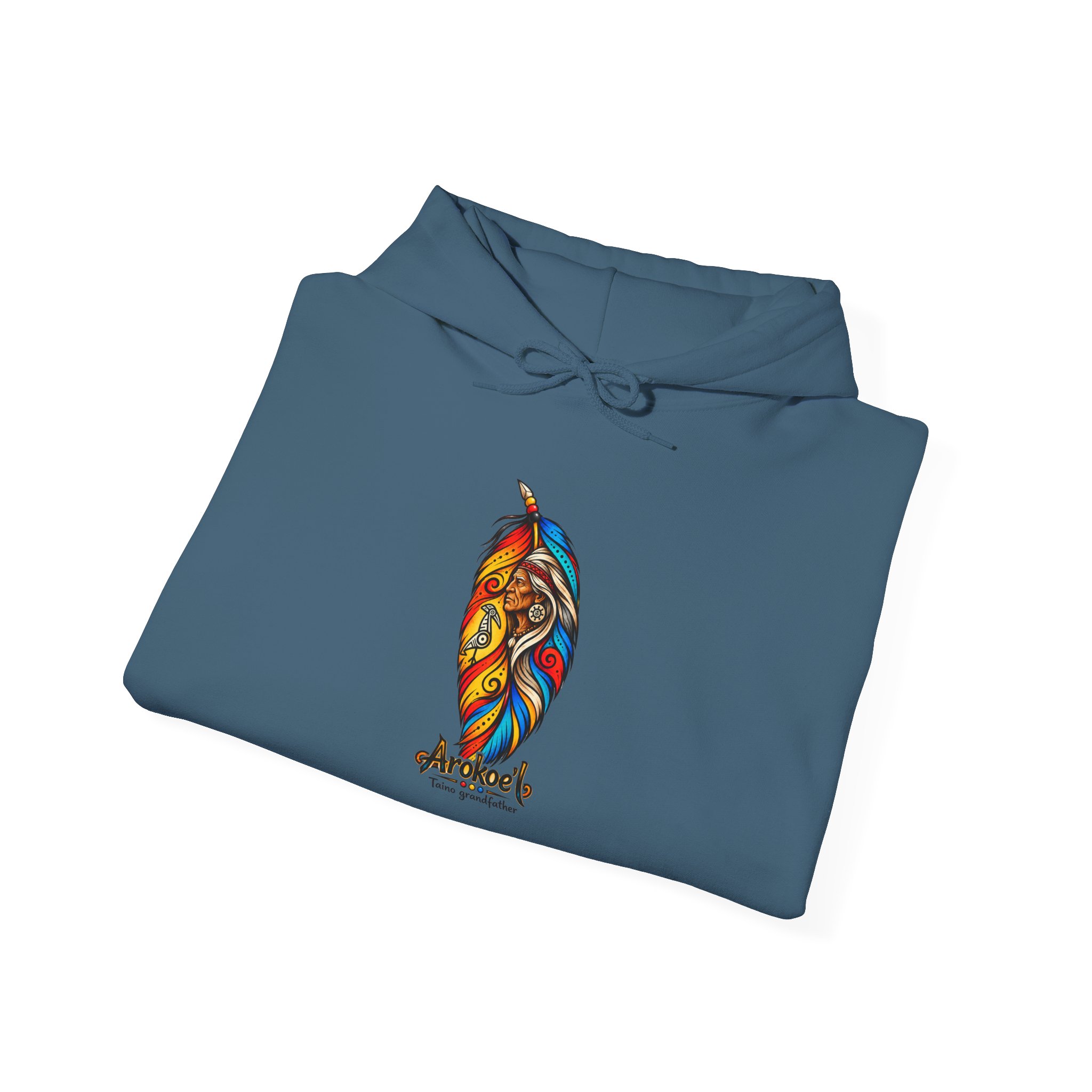Arokoe’I Taíno Grandfather Hoodie — Taíno Heritage Art Pullover - Image 39