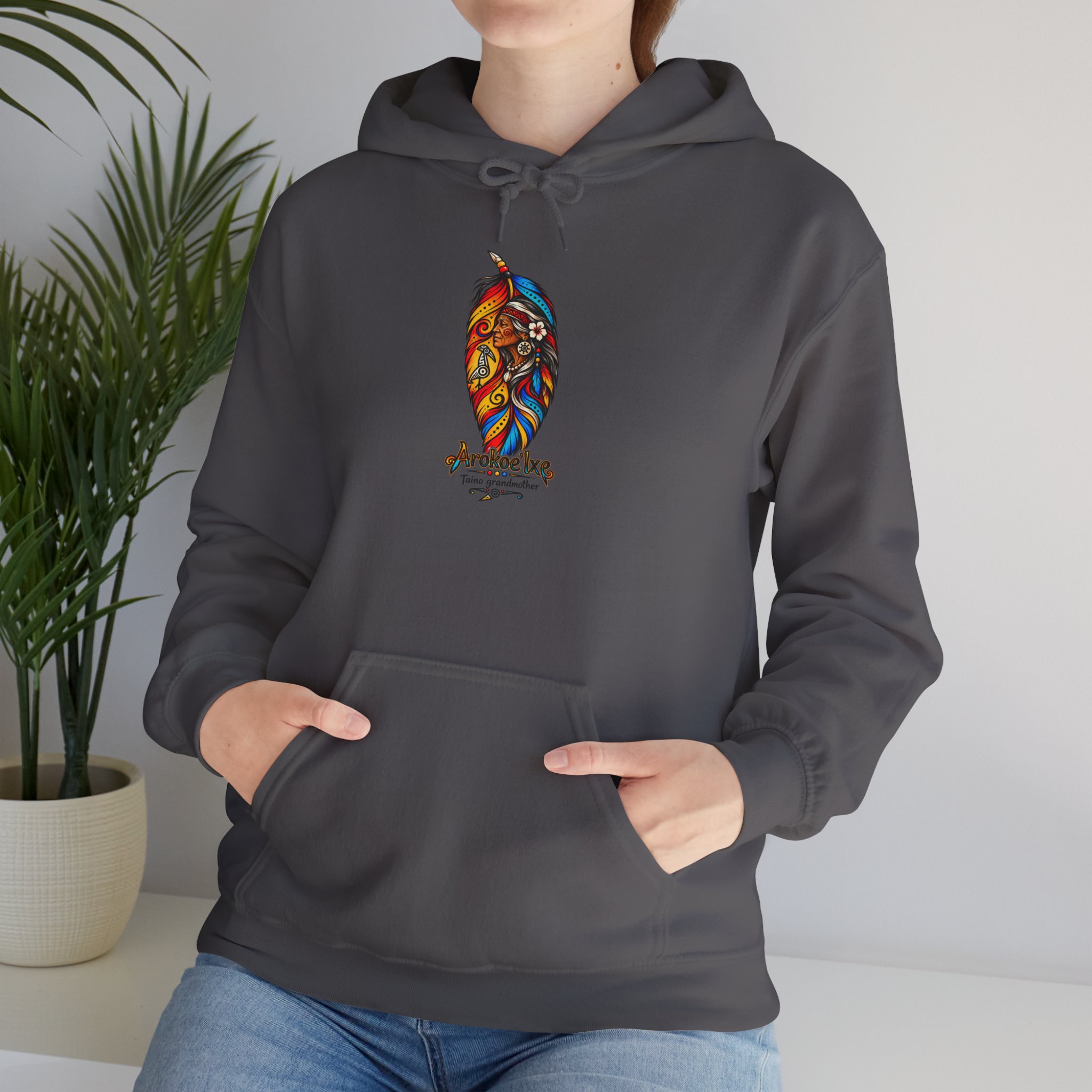 Arokoe’Ixe Taíno Grandmother Hoodie — Taíno Heritage Art Pullover - Image 47