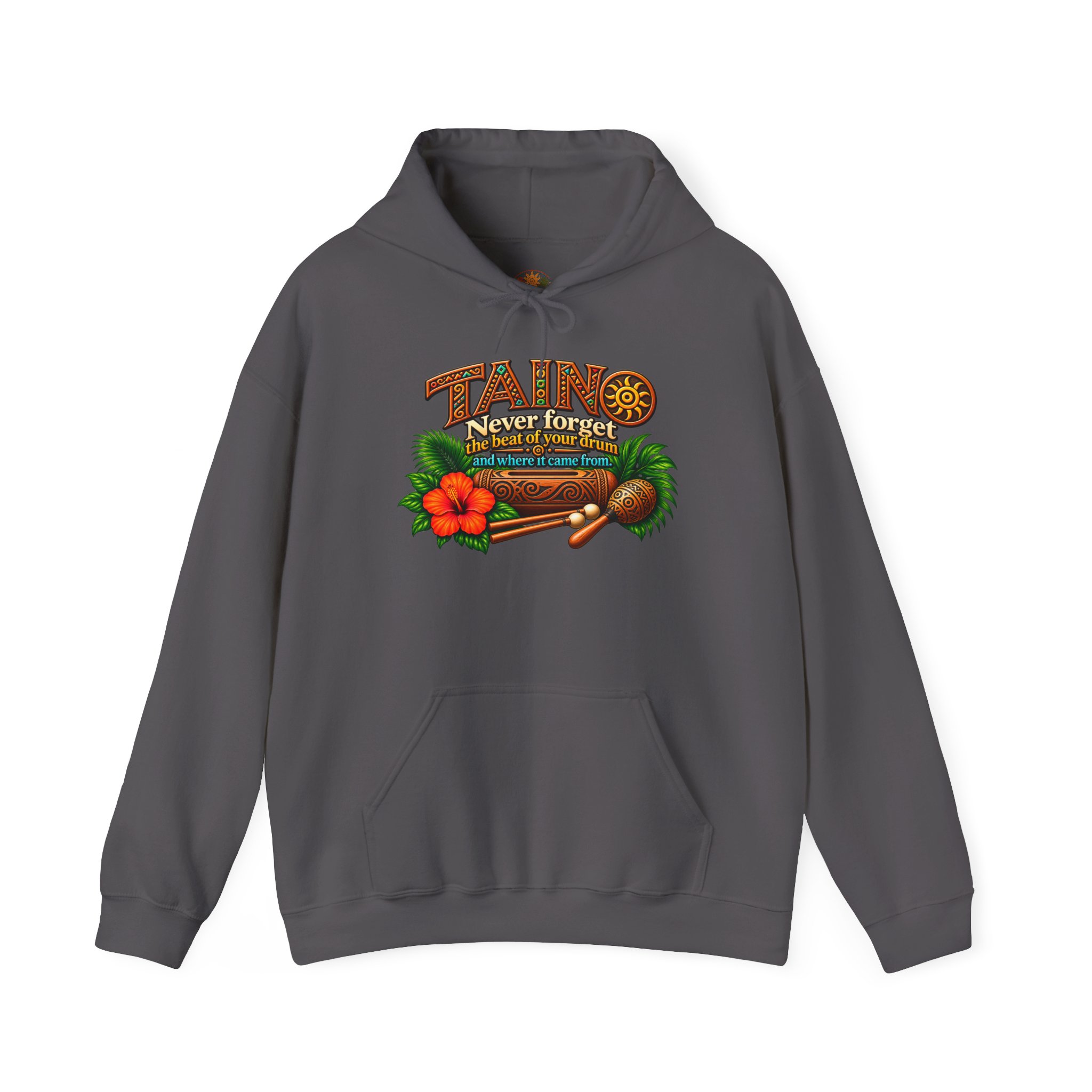 Taíno Drum Hoodie — Puerto Rican Heritage Music Design - Image 48