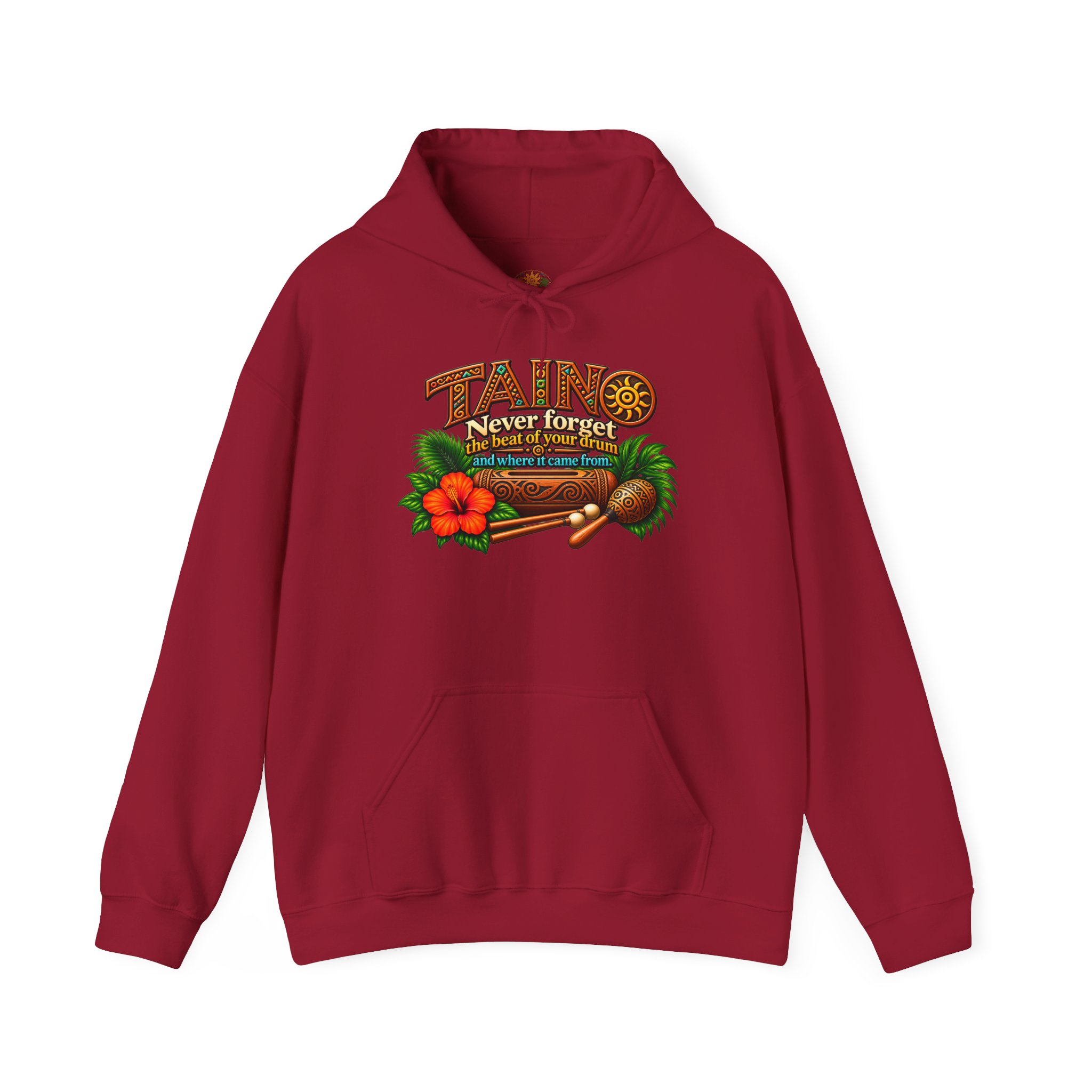 Taíno Drum Hoodie — Puerto Rican Heritage Music Design - Image 32