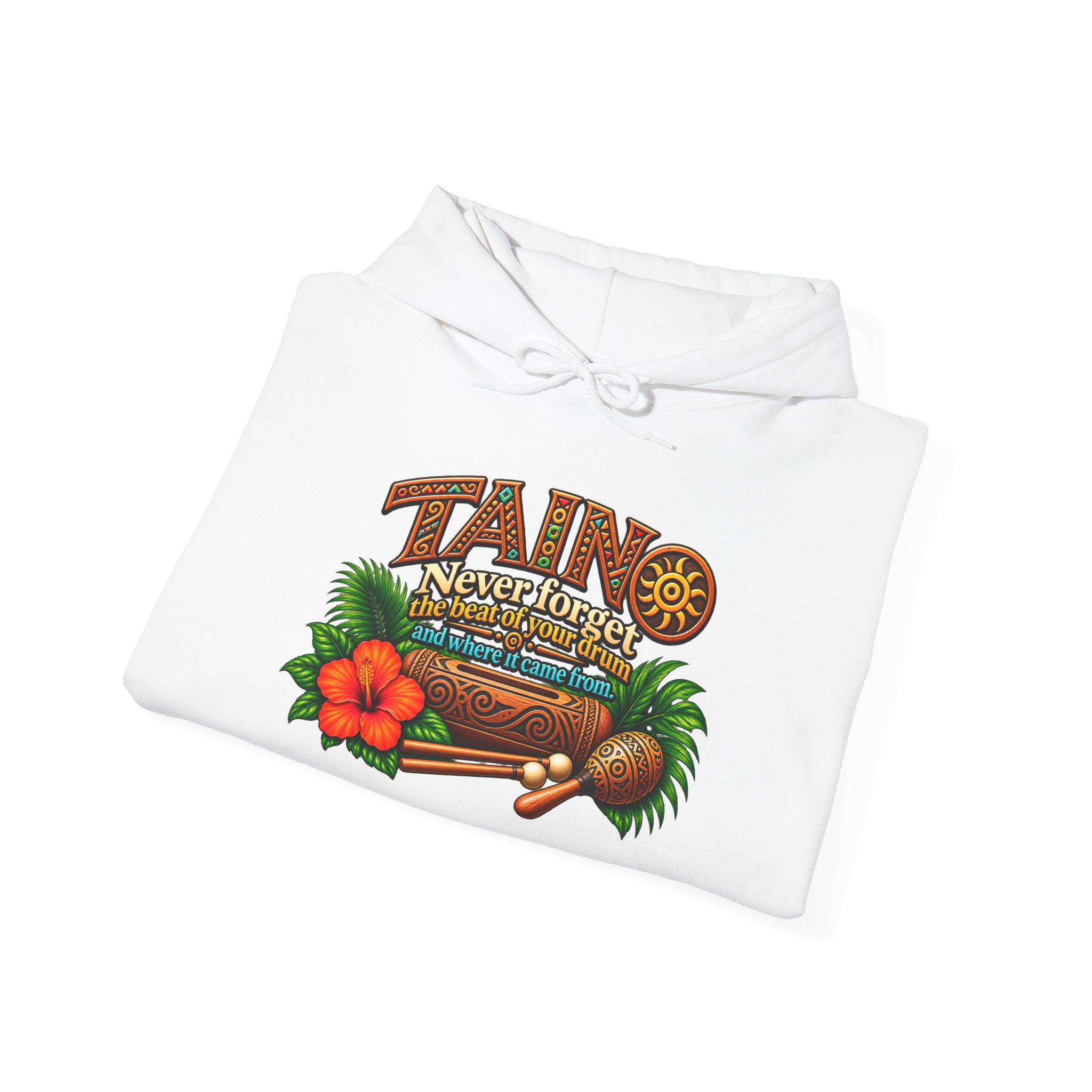Taíno Drum Hoodie — Puerto Rican Heritage Music Design - Image 7