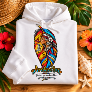 Arokoe’Ixe Taíno Grandmother Hoodie — Taíno Heritage Art Pullover