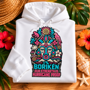 Borikén Hurricane Proof Hoodie – Taíno-Inspired Heritage Design