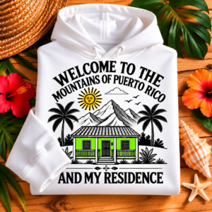 Puerto Rico Mountains Hoodie — Welcome Home Heritage Design