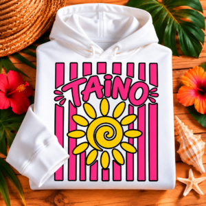Taíno Sun Hoodie – Puerto Rican Heritage Graphic Sweatshirt