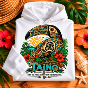 Taíno Toucan Hoodie – Colorful Puerto Rican Heritage Design