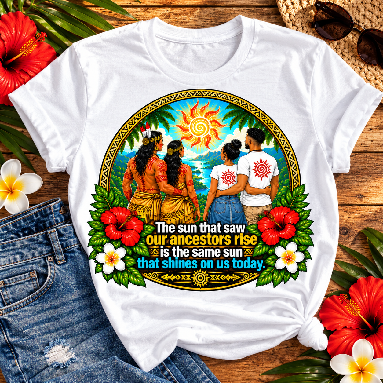 Ancestral Sunrise T-Shirt — The Sun That Saw Our Ancestors Rise