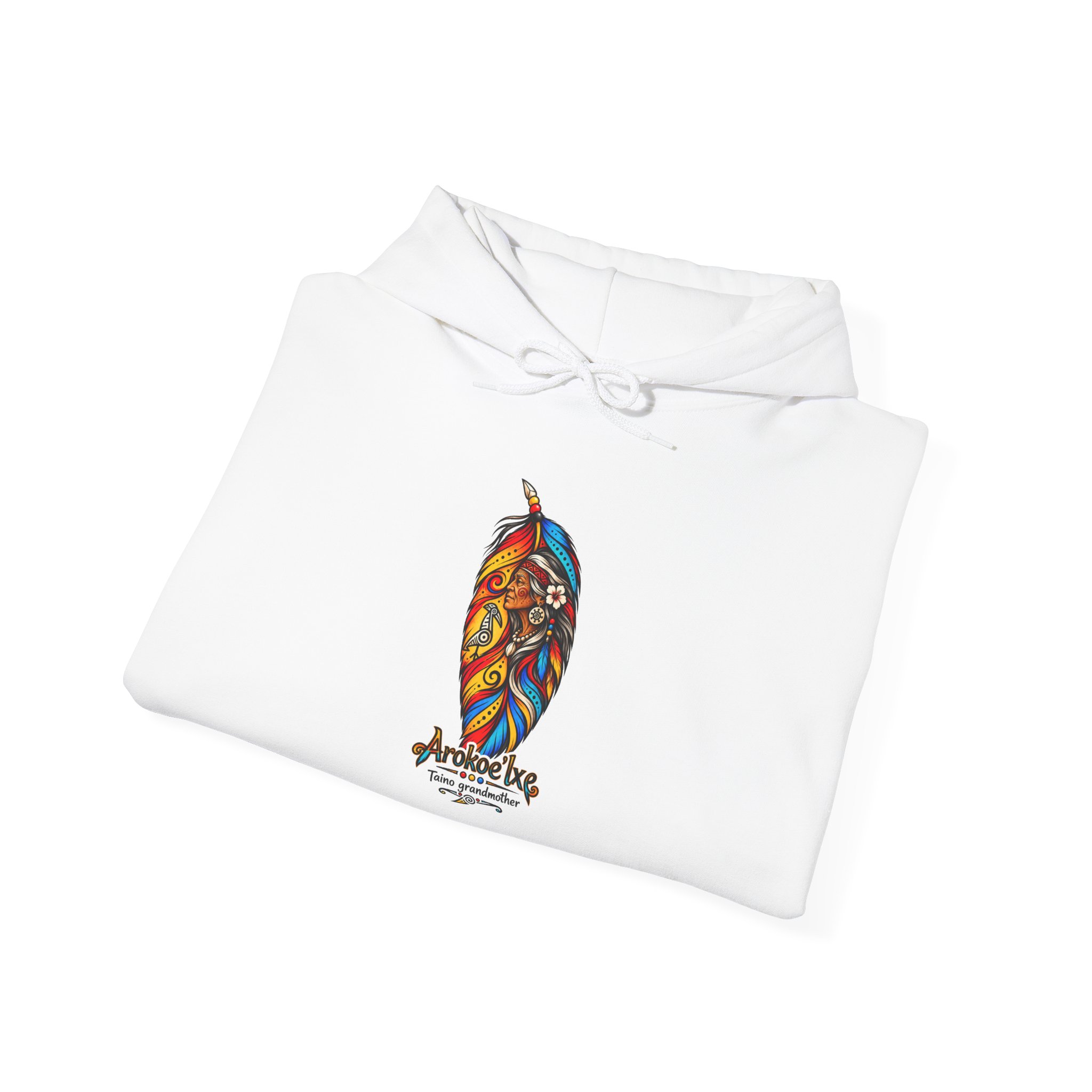 Arokoe’Ixe Taíno Grandmother Hoodie — Taíno Heritage Art Pullover - Image 7