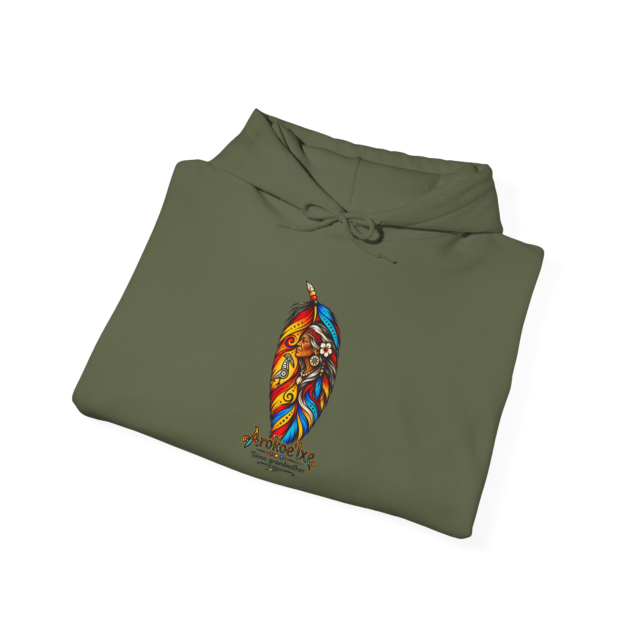 Arokoe’Ixe Taíno Grandmother Hoodie — Taíno Heritage Art Pullover - Image 25