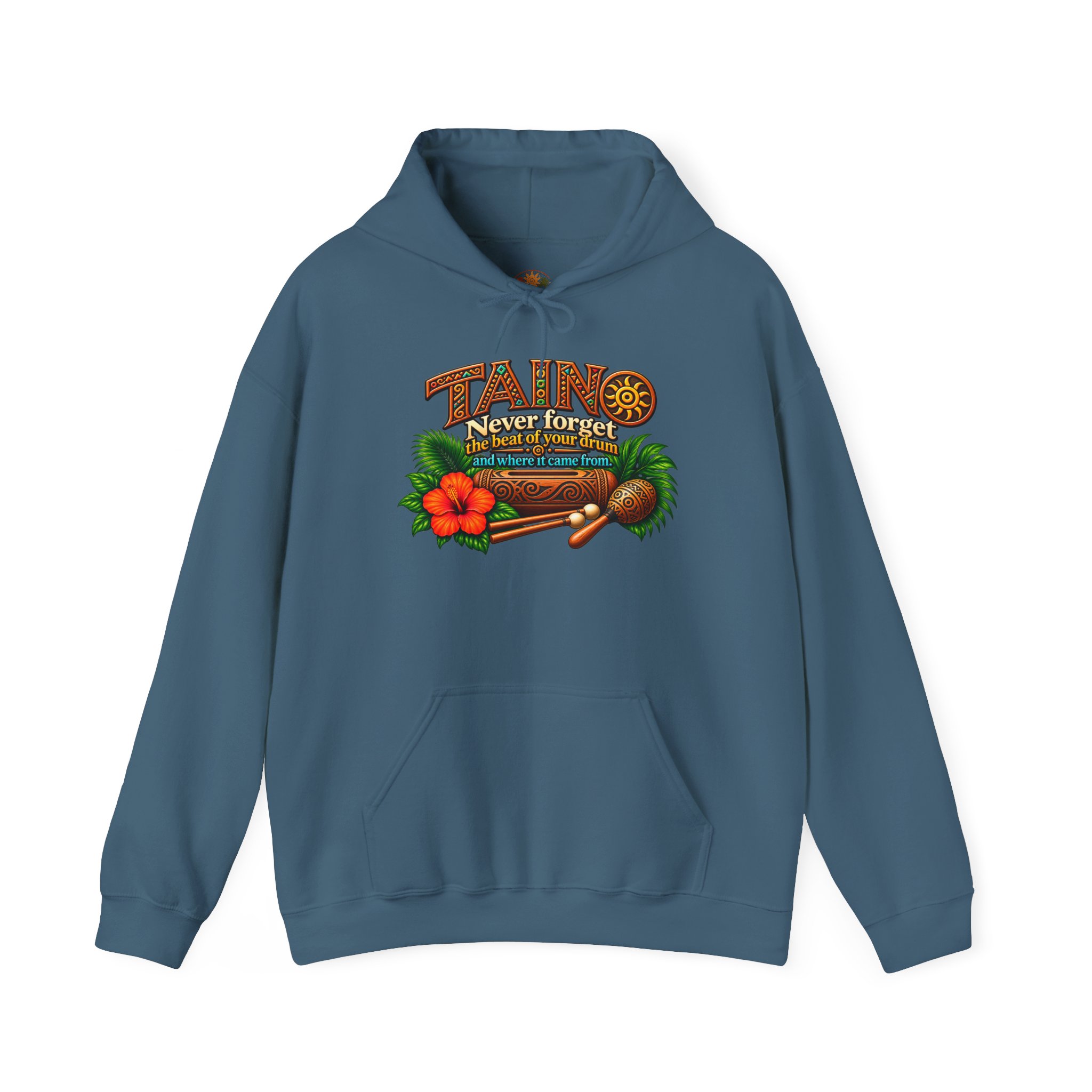 Taíno Drum Hoodie — Puerto Rican Heritage Music Design - Image 44