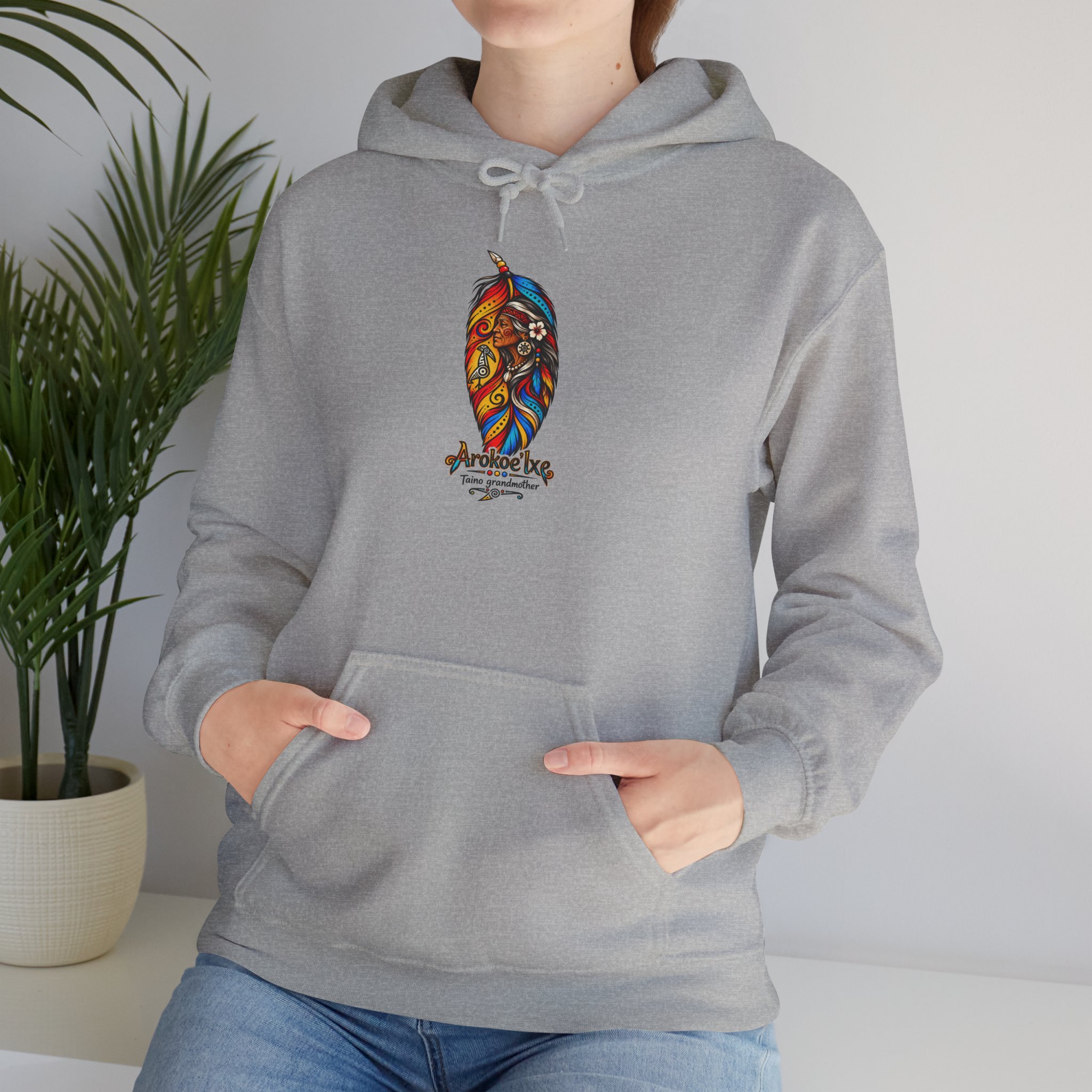 Arokoe’Ixe Taíno Grandmother Hoodie — Taíno Heritage Art Pullover - Image 19
