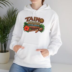 Taíno Drum Hoodie — Puerto Rican Heritage Music Design