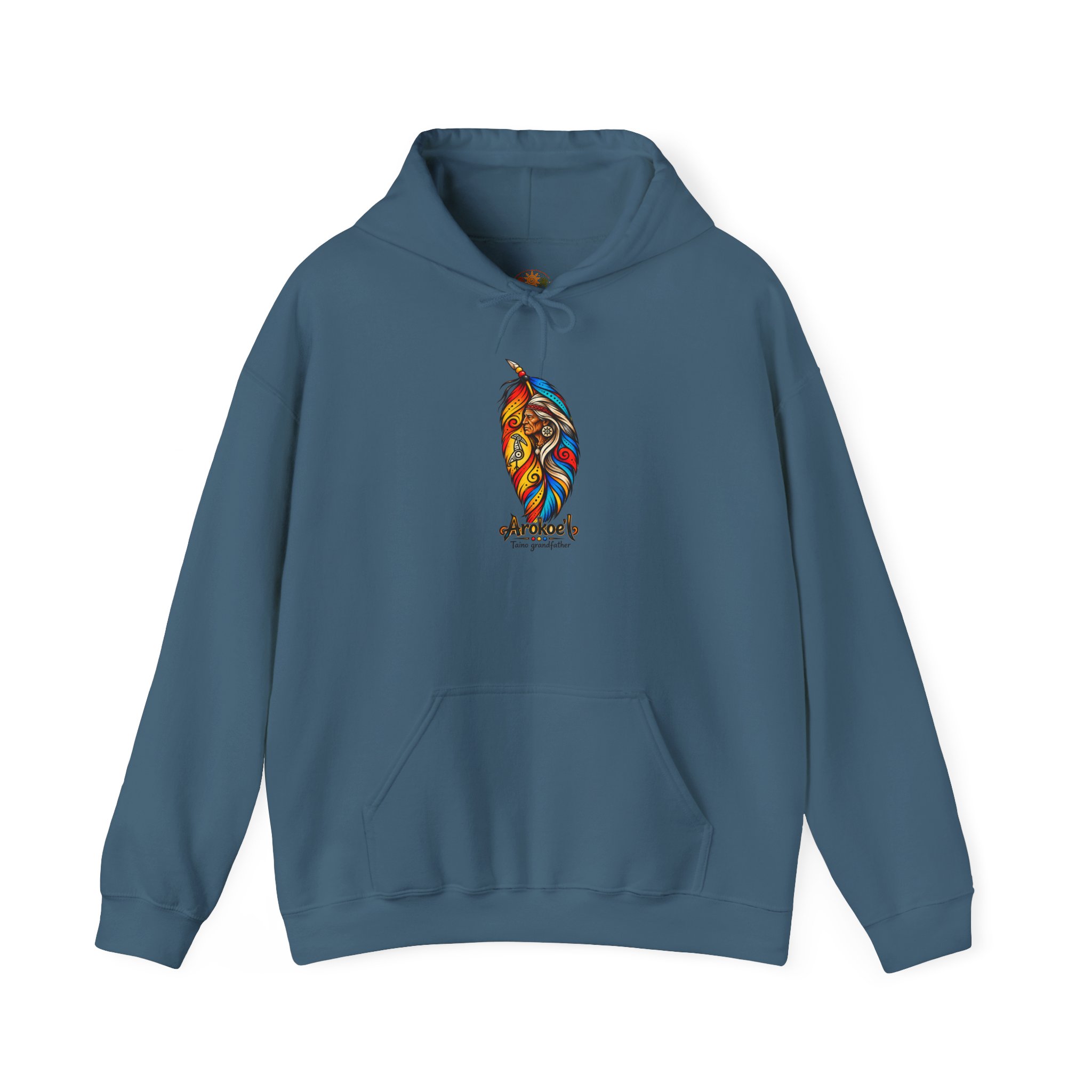 Arokoe’I Taíno Grandfather Hoodie — Taíno Heritage Art Pullover - Image 36