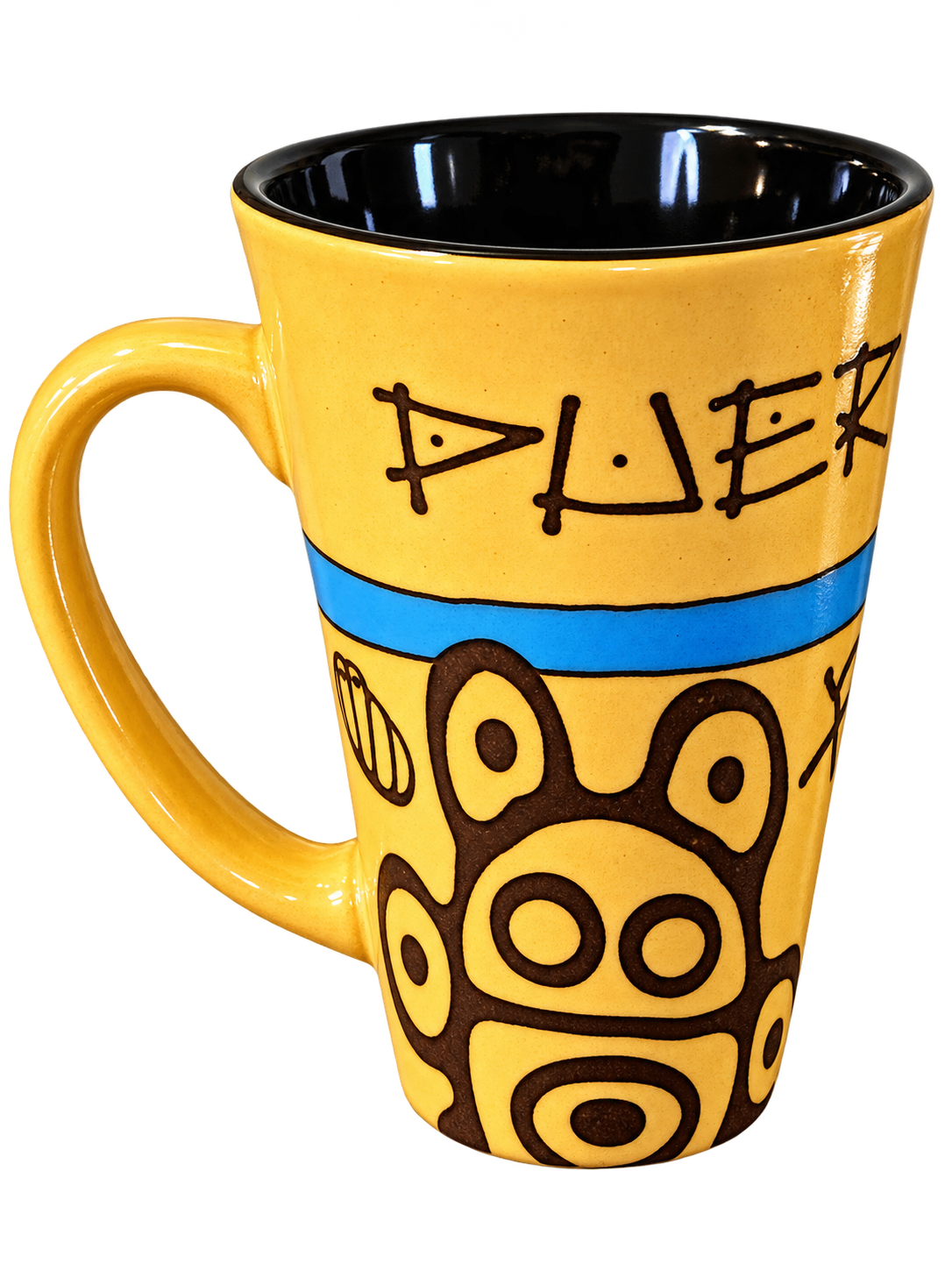 Puerto Rican Ceramic Mug – Taíno-Inspired Boricua Heritage Art - Image 2