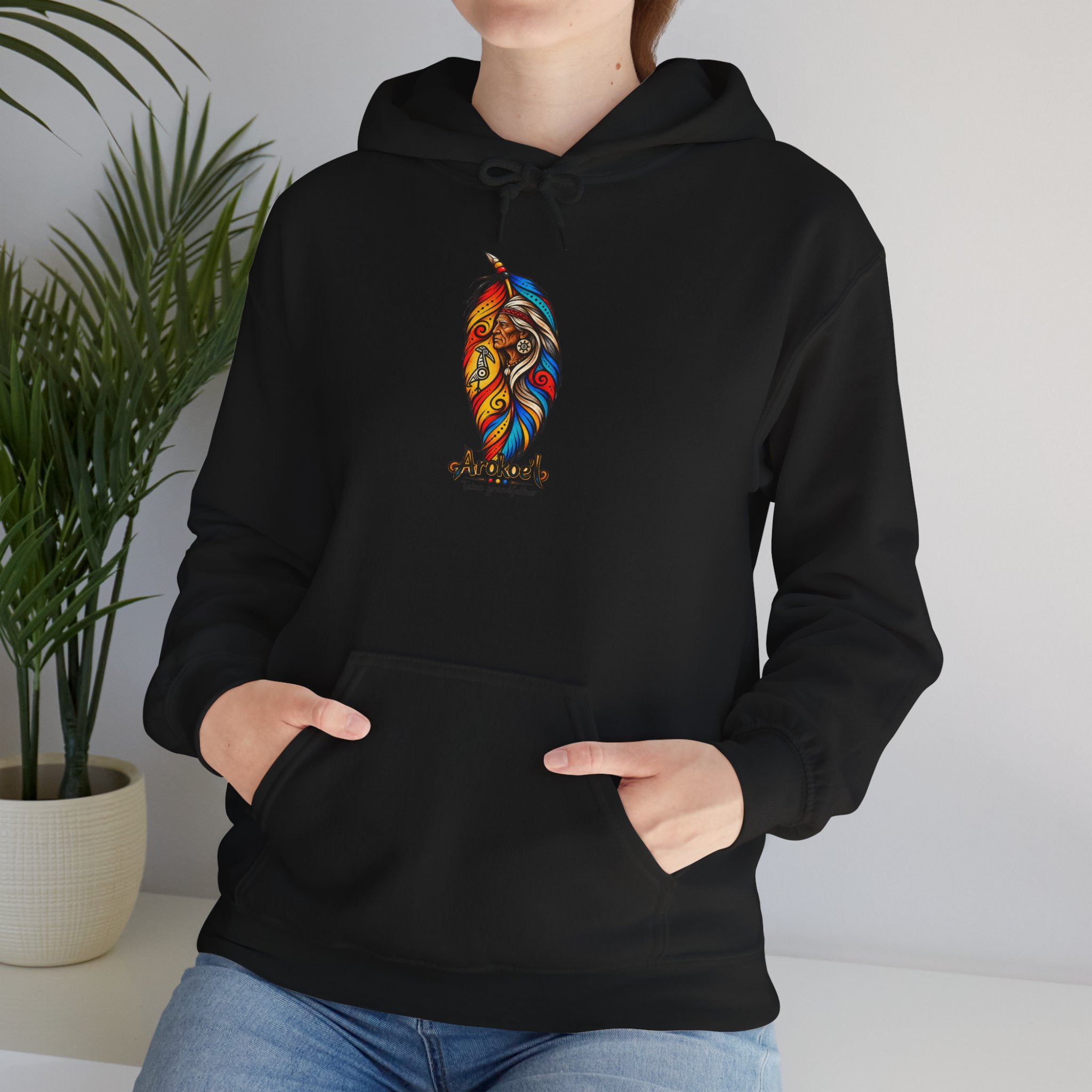 Arokoe’I Taíno Grandfather Hoodie — Taíno Heritage Art Pullover - Image 12