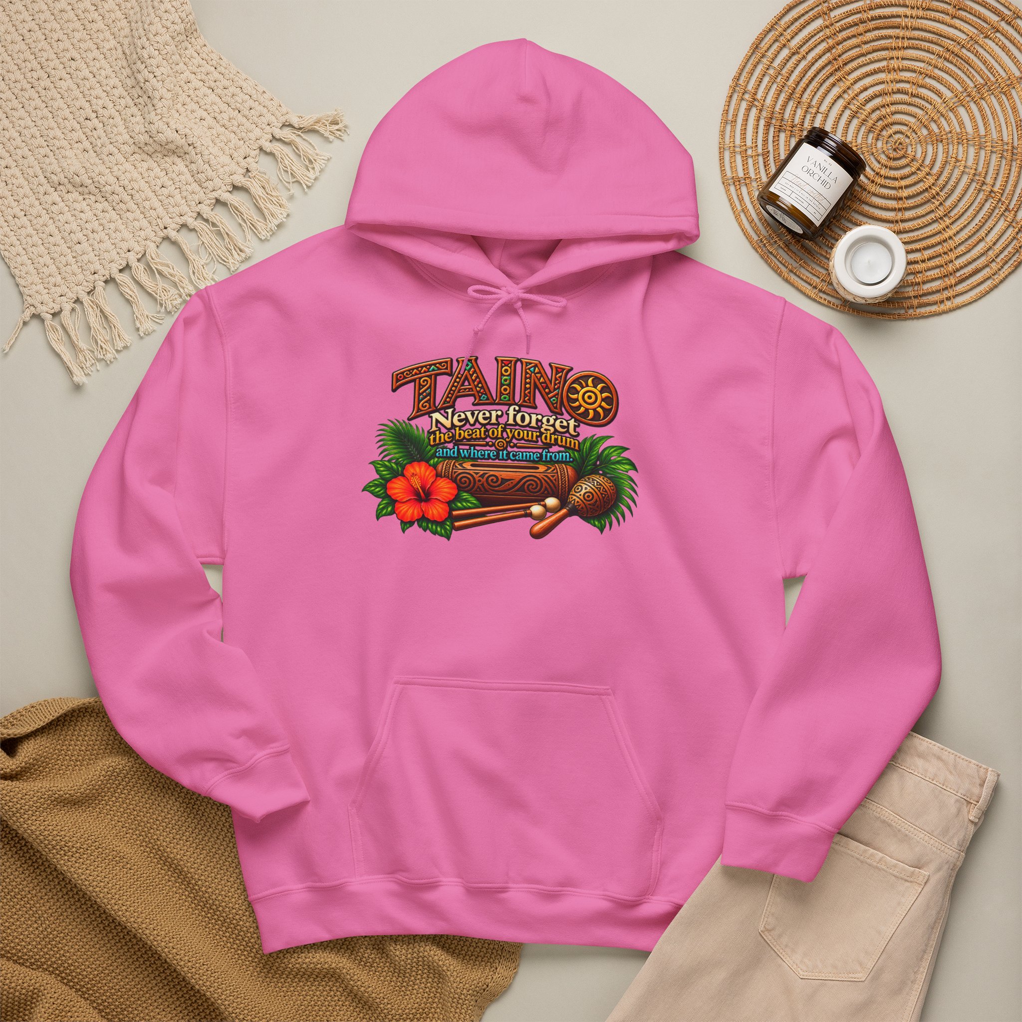 Taíno Drum Hoodie — Puerto Rican Heritage Music Design - Image 24
