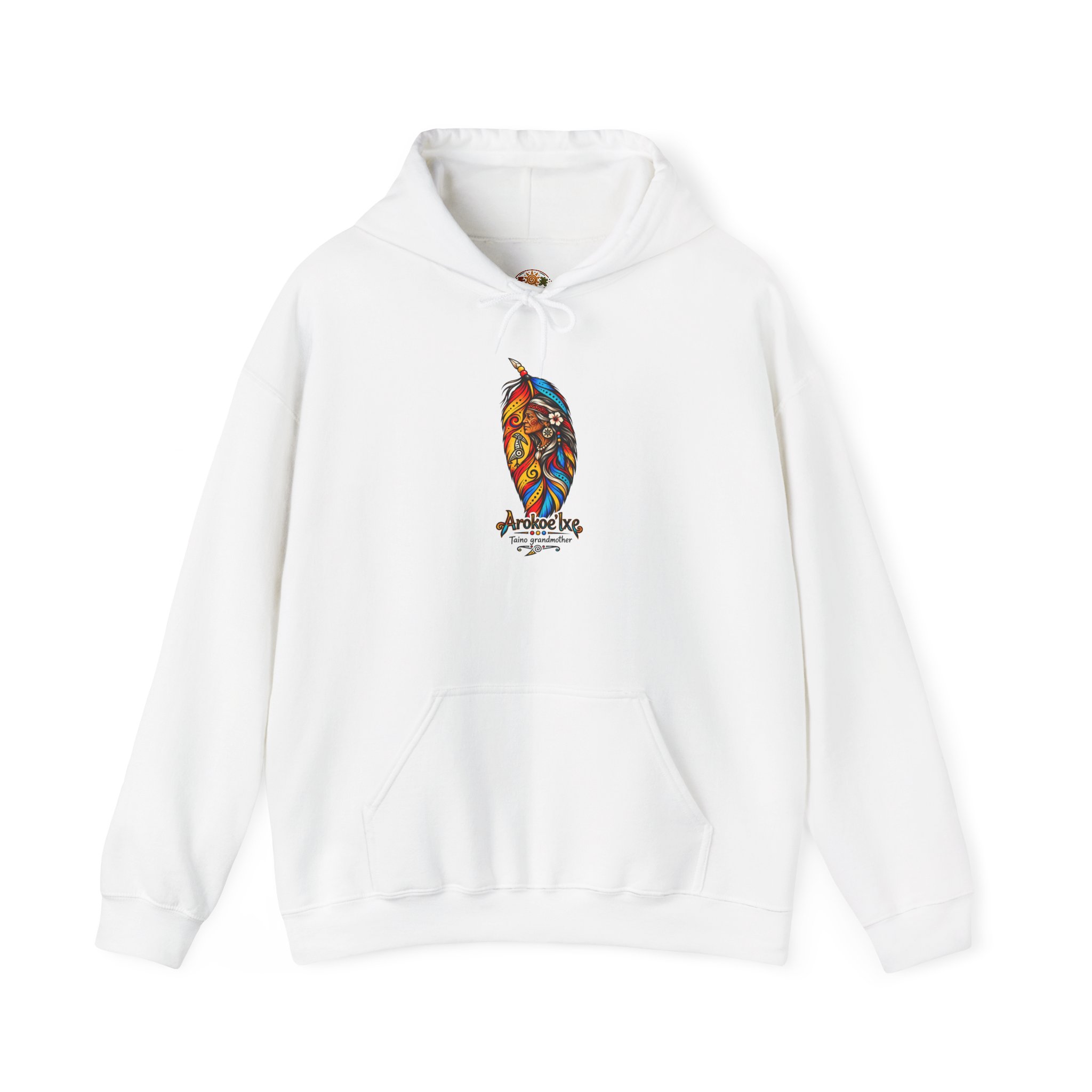 Arokoe’Ixe Taíno Grandmother Hoodie — Taíno Heritage Art Pullover - Image 4