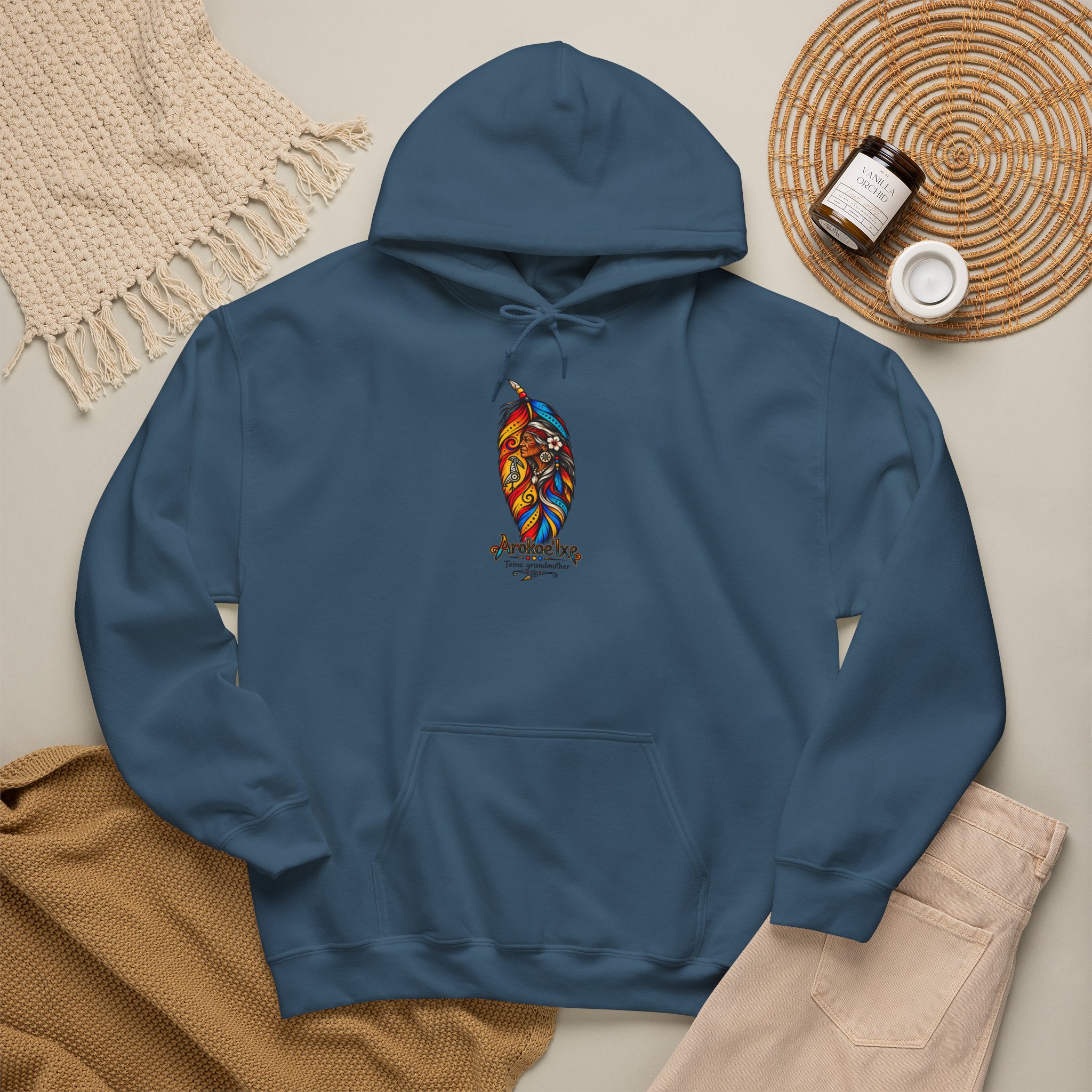 Arokoe’Ixe Taíno Grandmother Hoodie — Taíno Heritage Art Pullover - Image 42