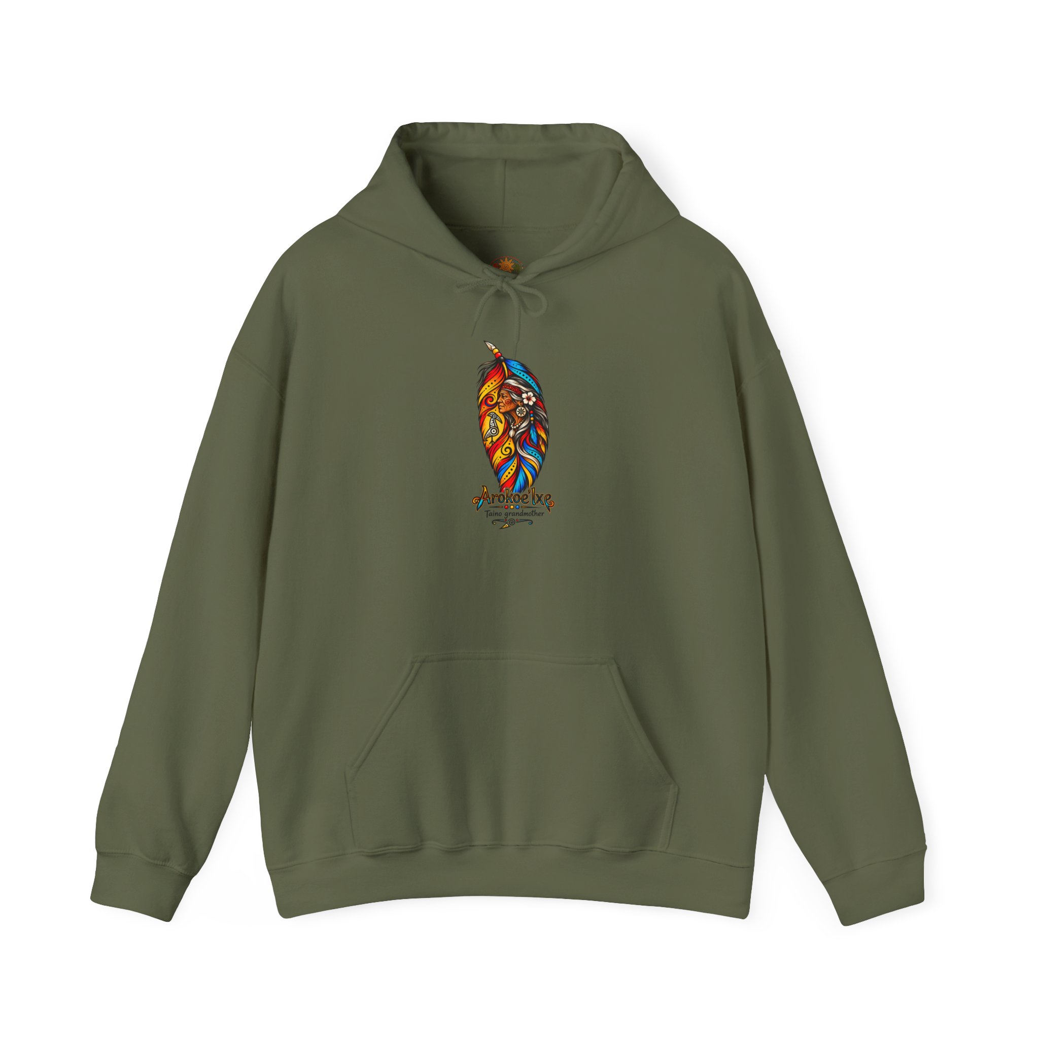 Arokoe’Ixe Taíno Grandmother Hoodie — Taíno Heritage Art Pullover - Image 22