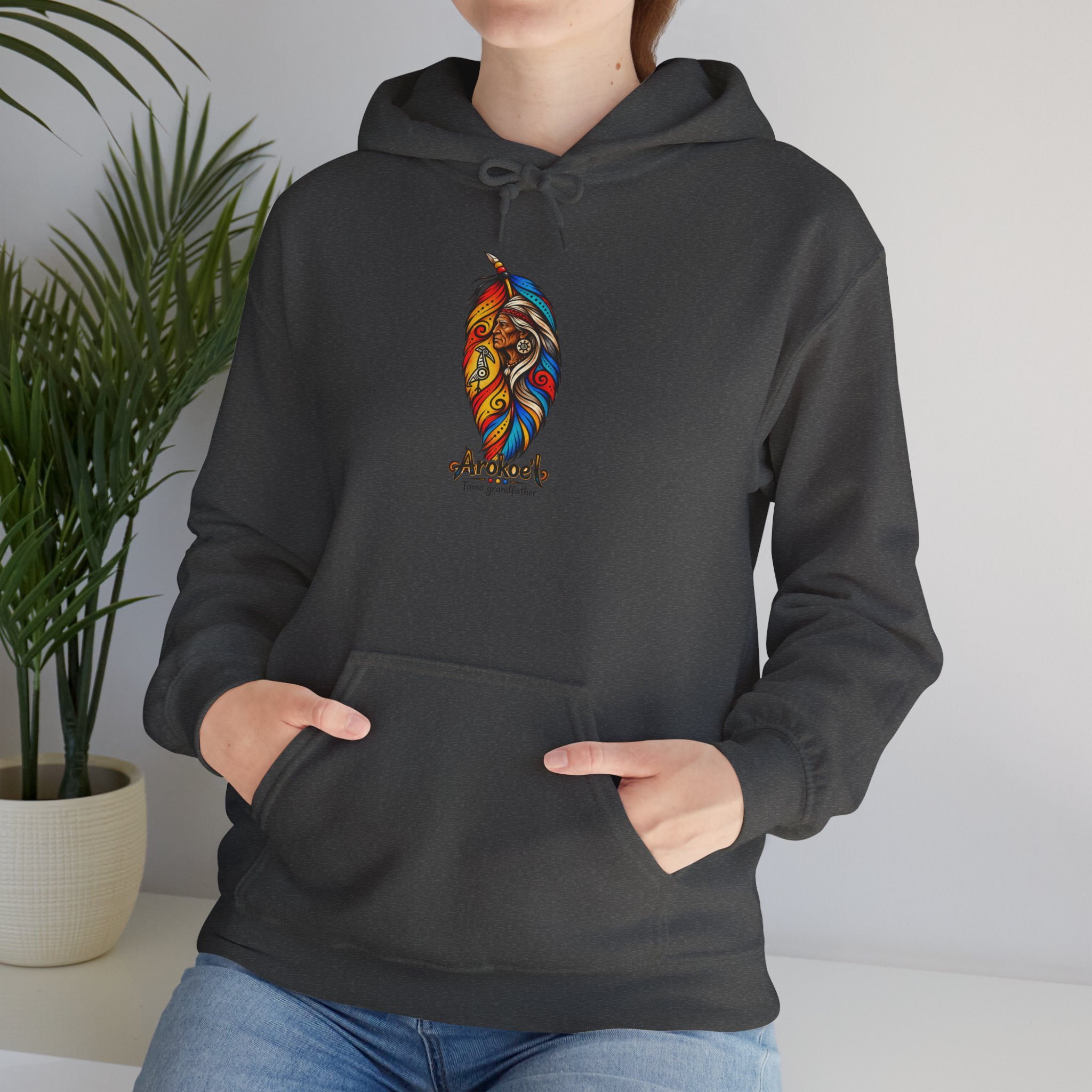 Arokoe’I Taíno Grandfather Hoodie — Taíno Heritage Art Pullover - Image 33