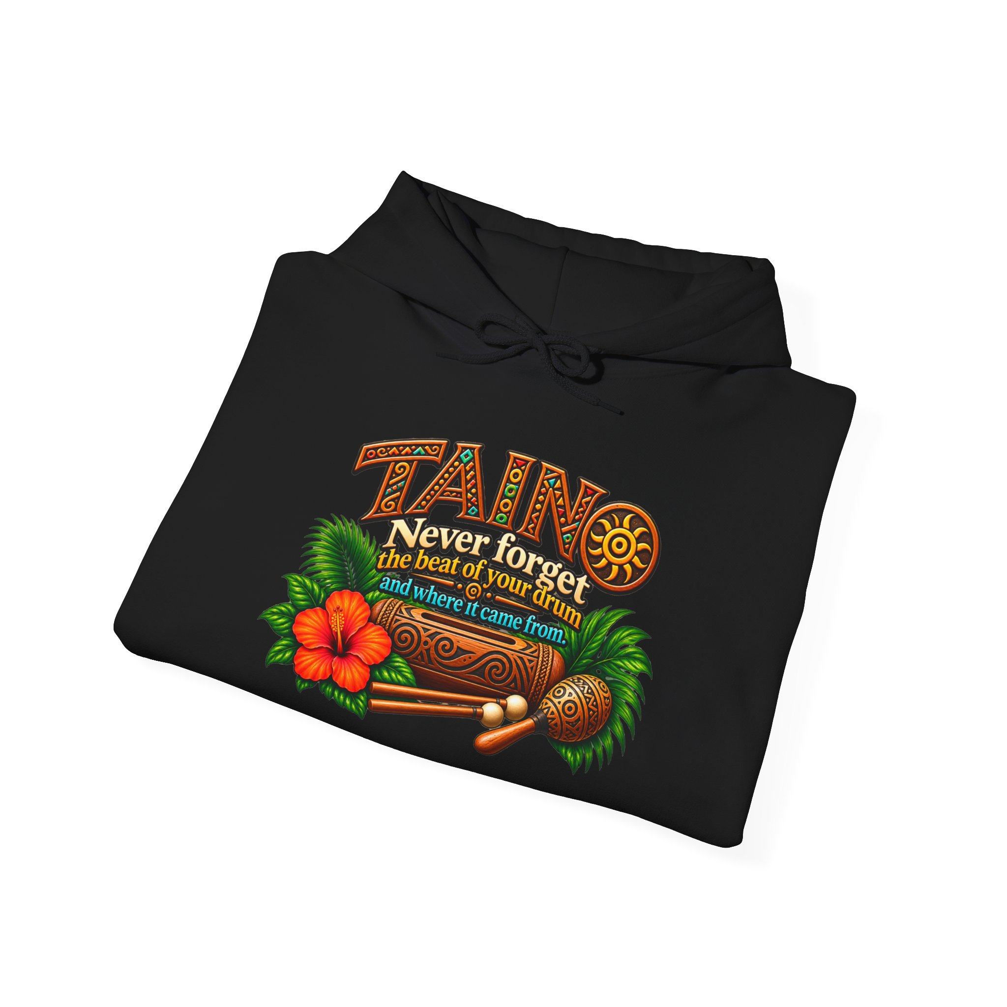 Taíno Drum Hoodie — Puerto Rican Heritage Music Design - Image 39